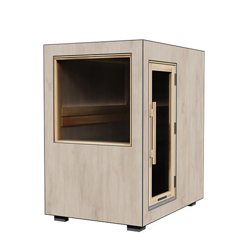 ThermaSol Solaris Sauna Cabin | Small Solar Powered Sauna Cabin | Includes: KIP 3kW, CX170, Solar Panels, Battery/Power Kit