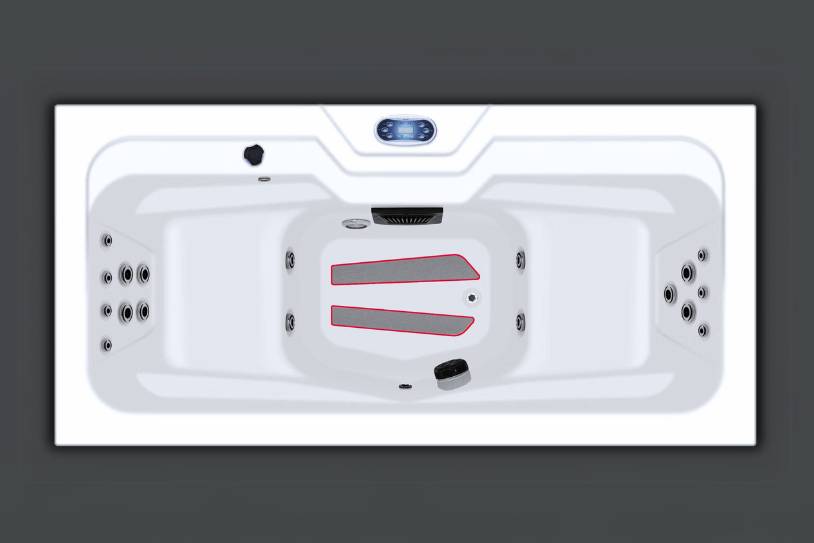 Icelandic Fire Hatteras Grey Hot Tub