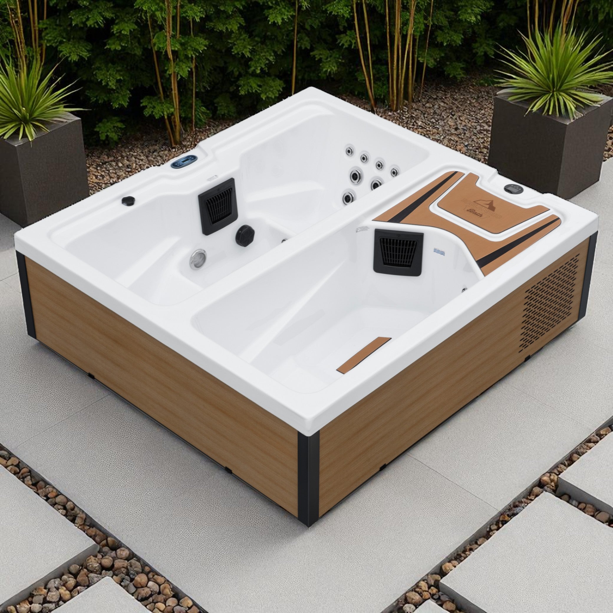 Icelandic Fire & Ice Sequoia Redwood Hot Tub