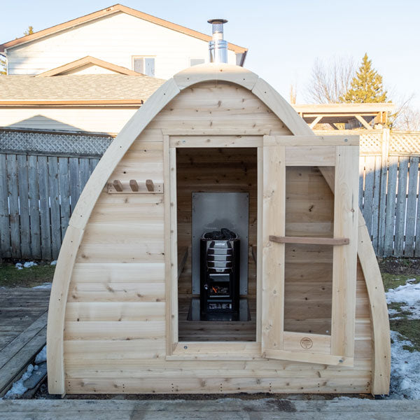 Dundalk LeisureCraft Clear Cedar Mini POD 2-4 Person Sauna