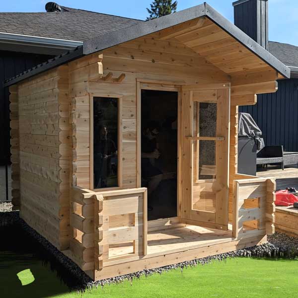 Dundalk Leisure Georgian Cabin Sauna with Porch CTC88PE