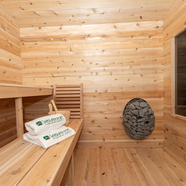 Dundalk Leisure Georgian Cabin Sauna with Porch CTC88PE