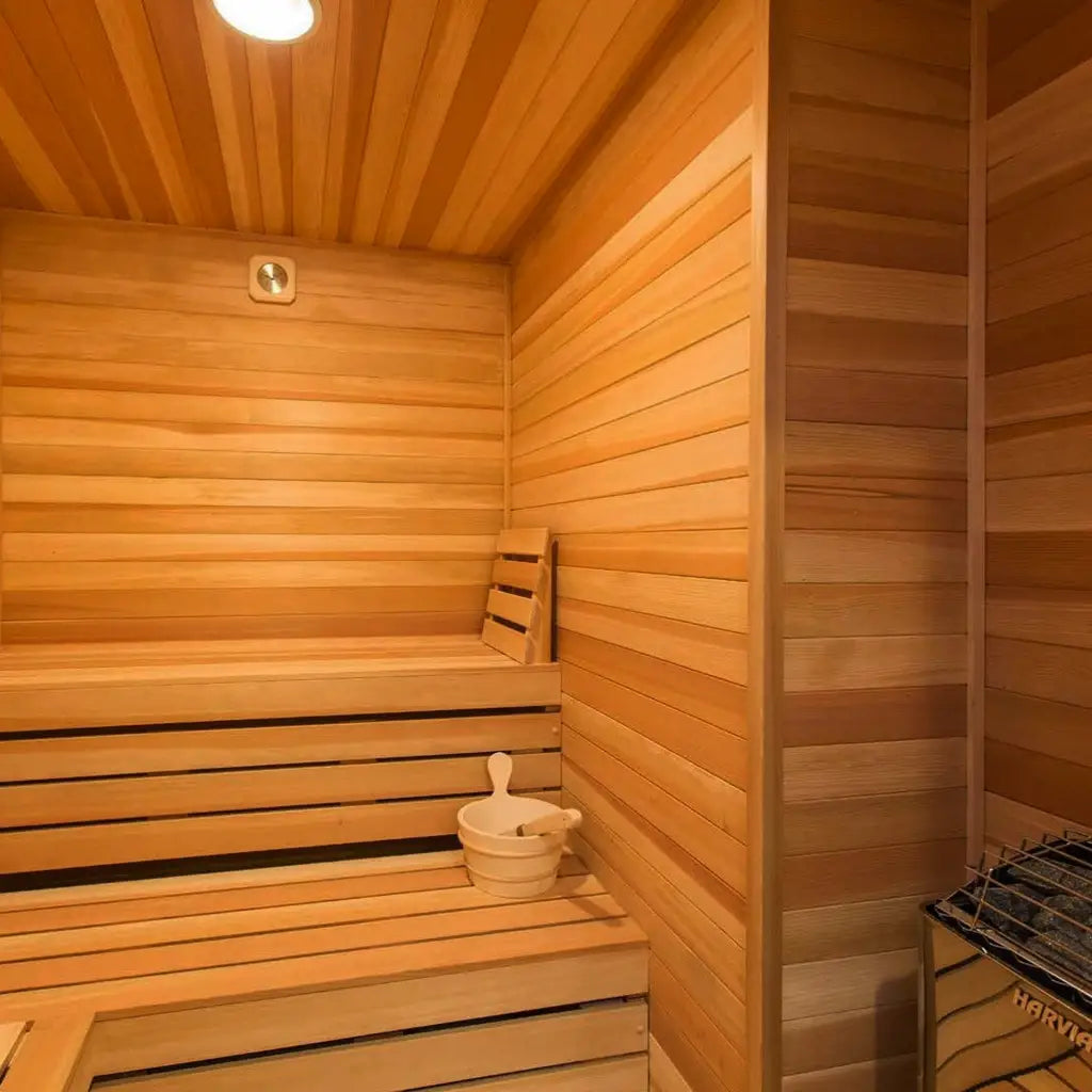 Carbon Smart Saunas - 4' x 7' x 8' - by Finnish Sauna Builders