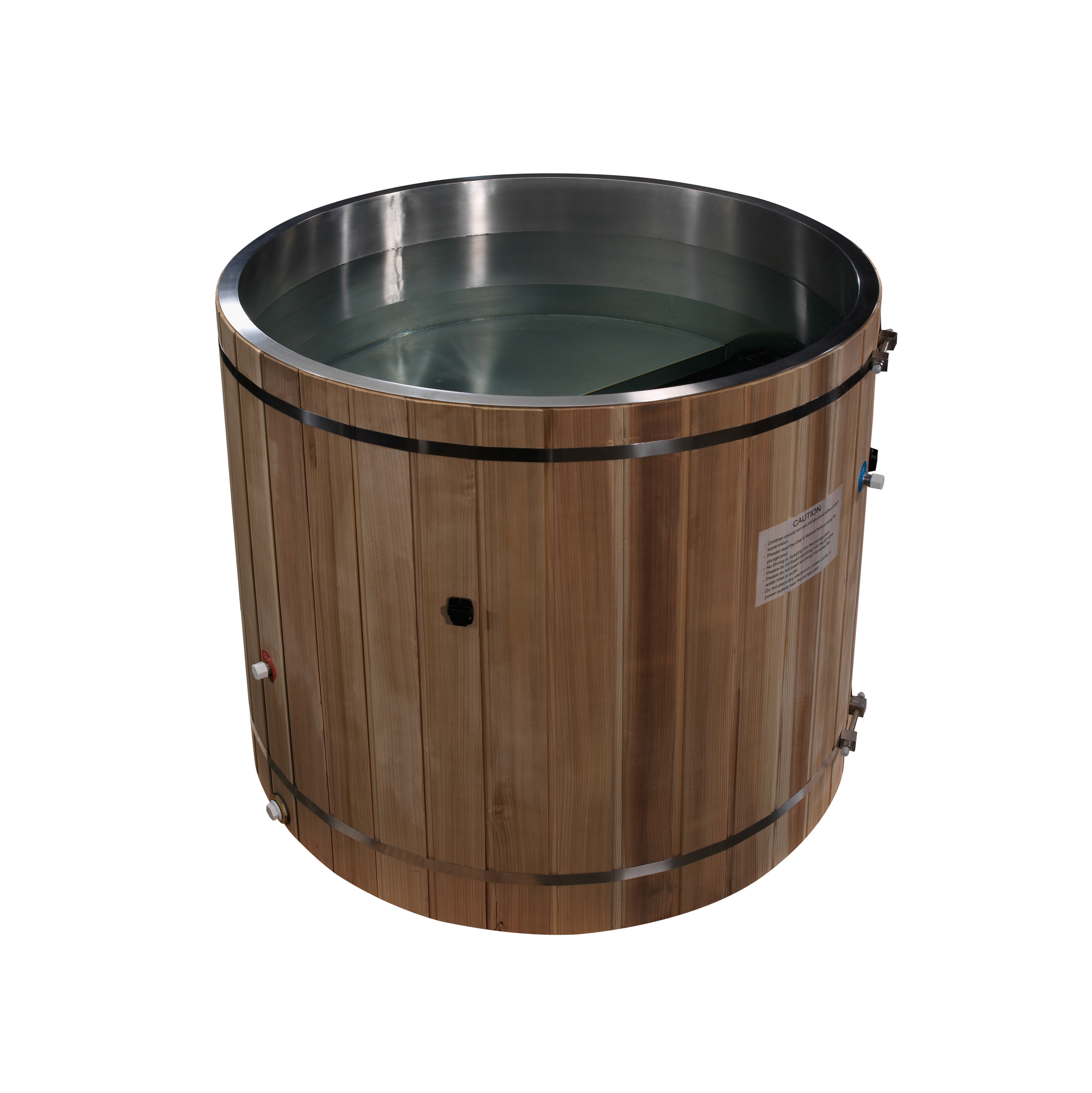 Golden Designs DCT Barrel Spa Ultra Stainless Steel with Pacific Cedar Exterior