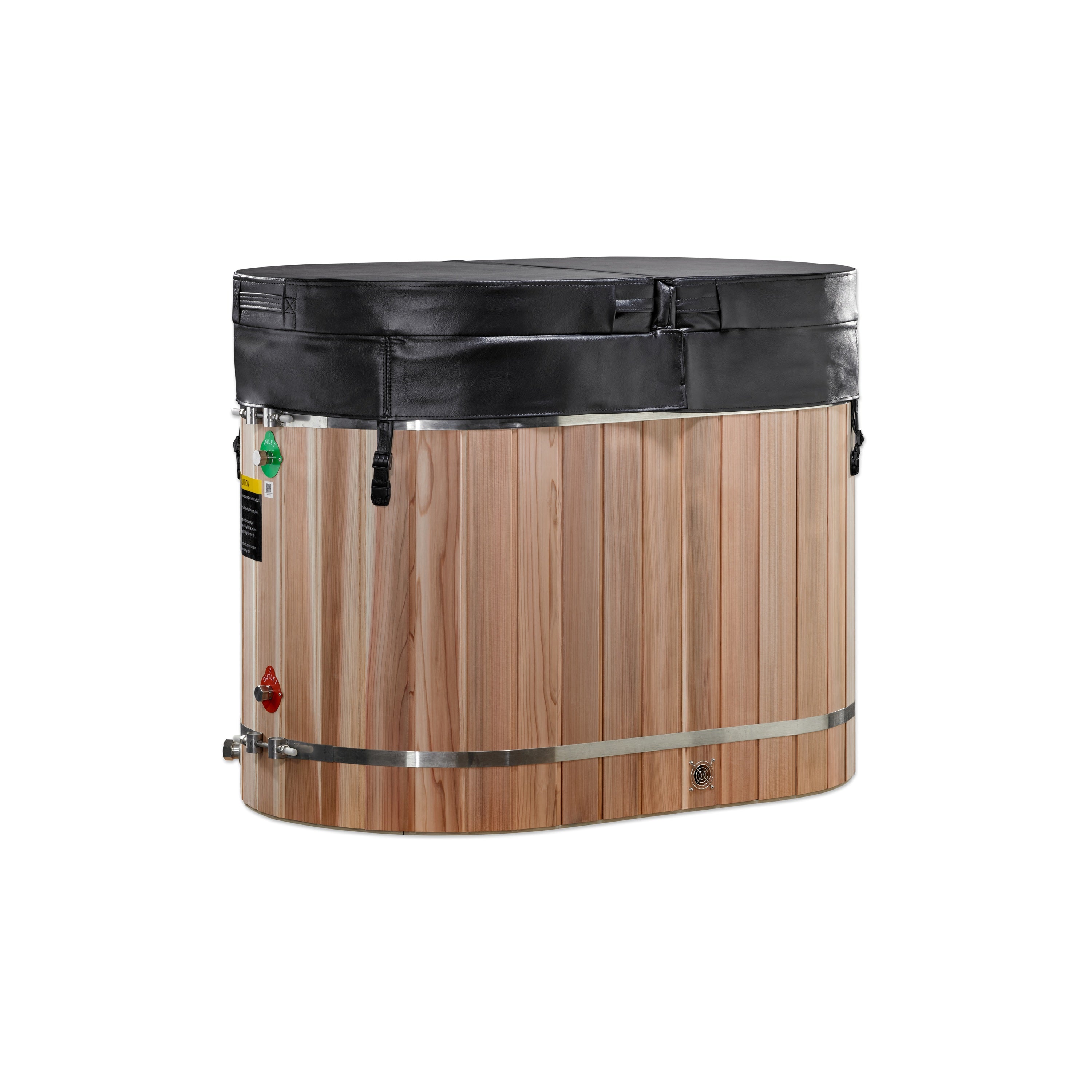 Dynamic Cold Therapy (DCT) Oval Barrel Tub (50-P) Pacific Cedar - 3/4 IN-OUT without Motor