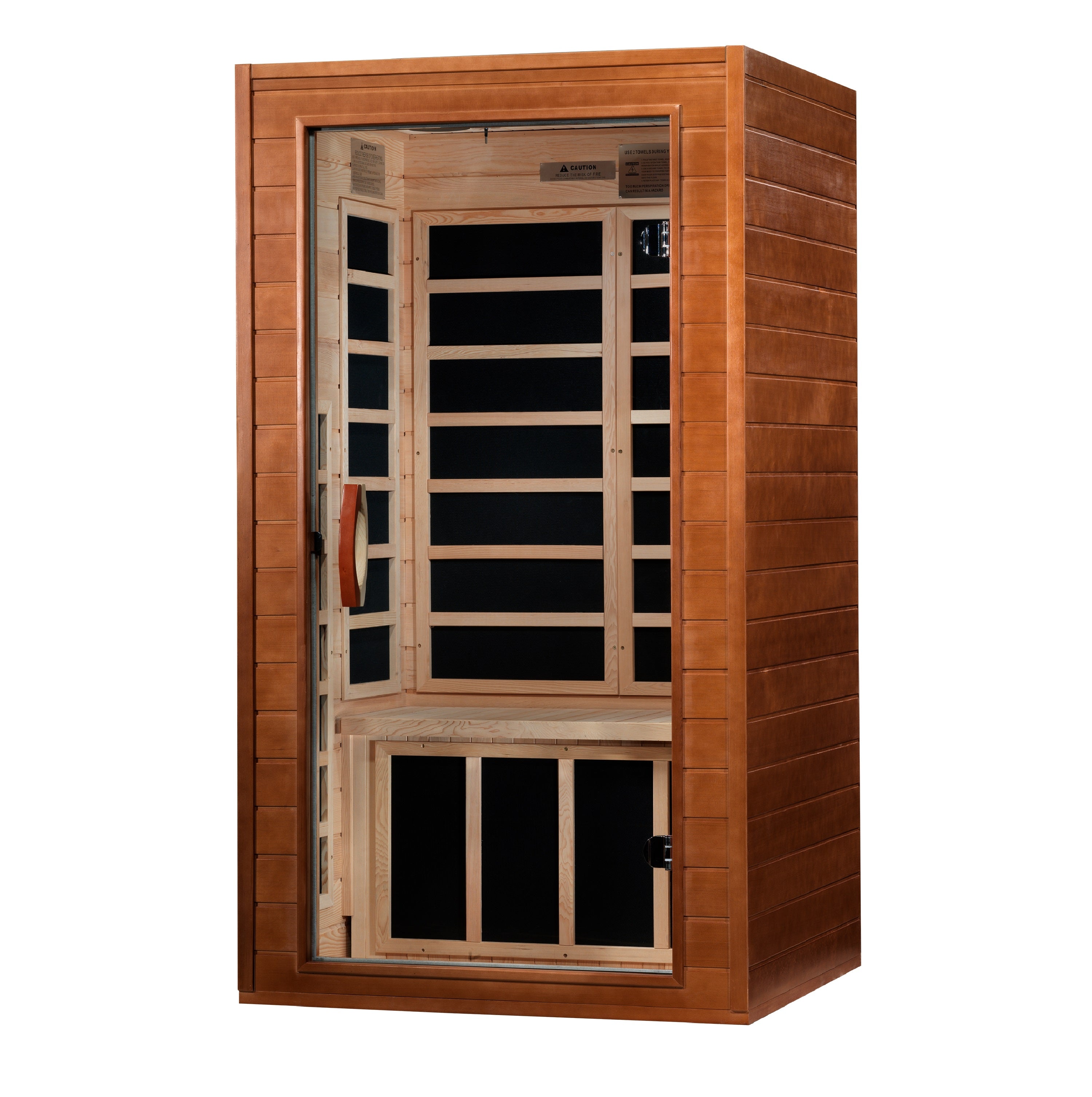 Golden Designs Dynamic Avila 1-2 Person Low EMF FAR IR Sauna (DYN-6103-01)