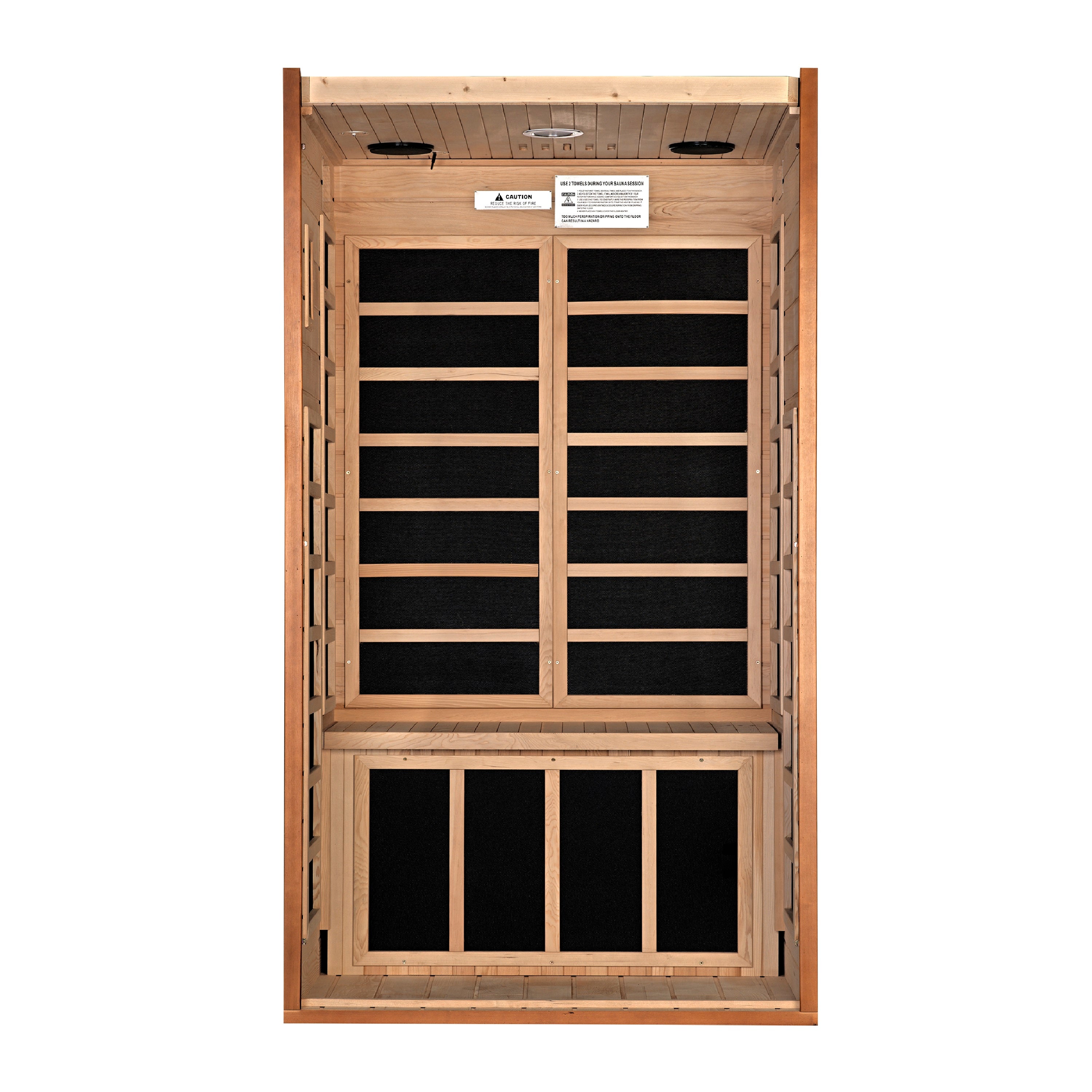 Golden Designs Dynamic Avila 1-2 Person Low EMF FAR IR Sauna (DYN-6103-01)