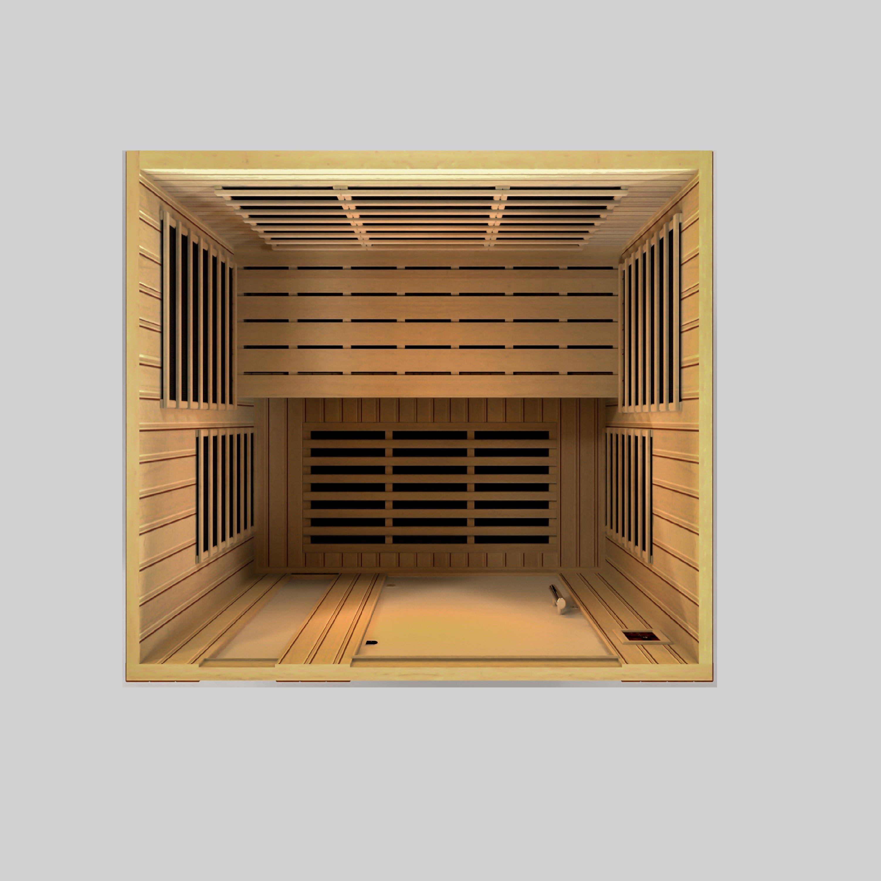 Golden Designs Dynamic Lugano 3 Person Low EMF FAR IR Sauna (DYN-6336-02)