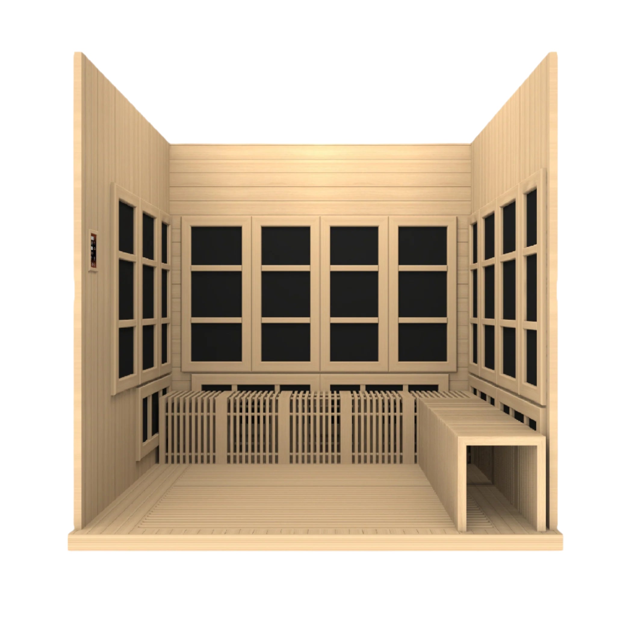 Golden Designs 2025 Catalonia 8 Person Near Zero EMF FAR IR Sauna (GDI-6880-02)