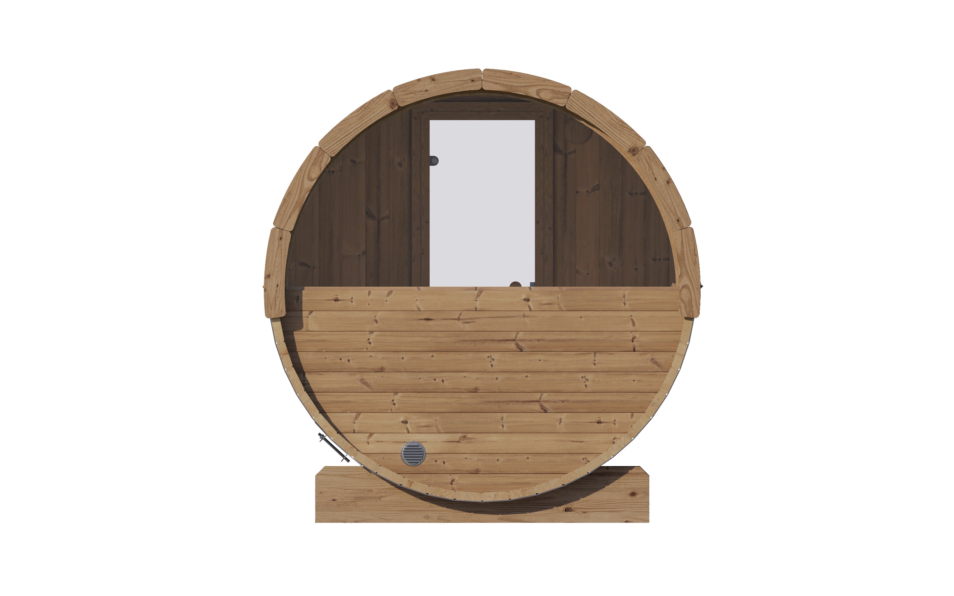 SaunaLife Model E7W 4 Person Sauna Barrel - Window