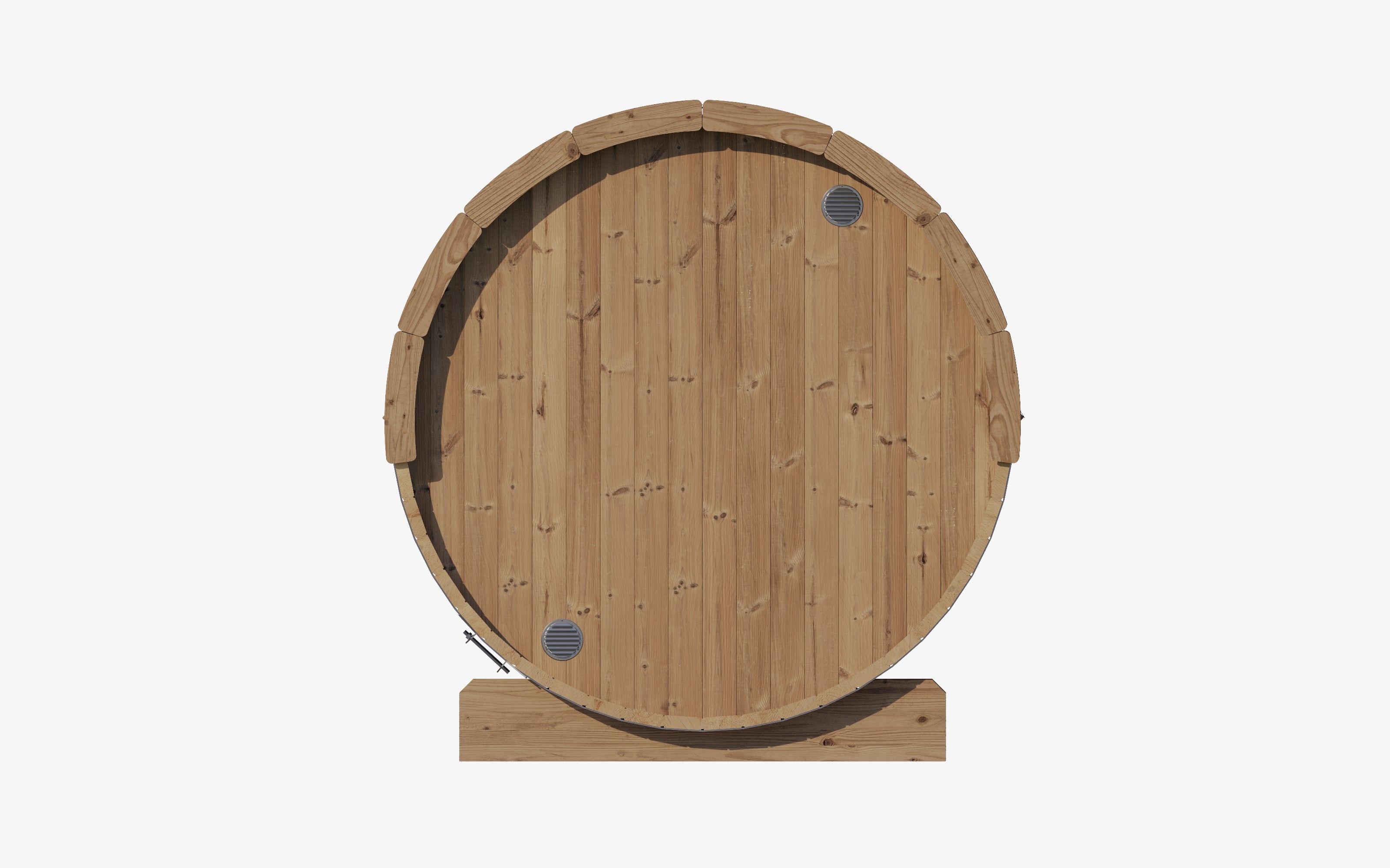 SaunaLife Model E8G 6 Person Sauna Barrel w/ Glass Front