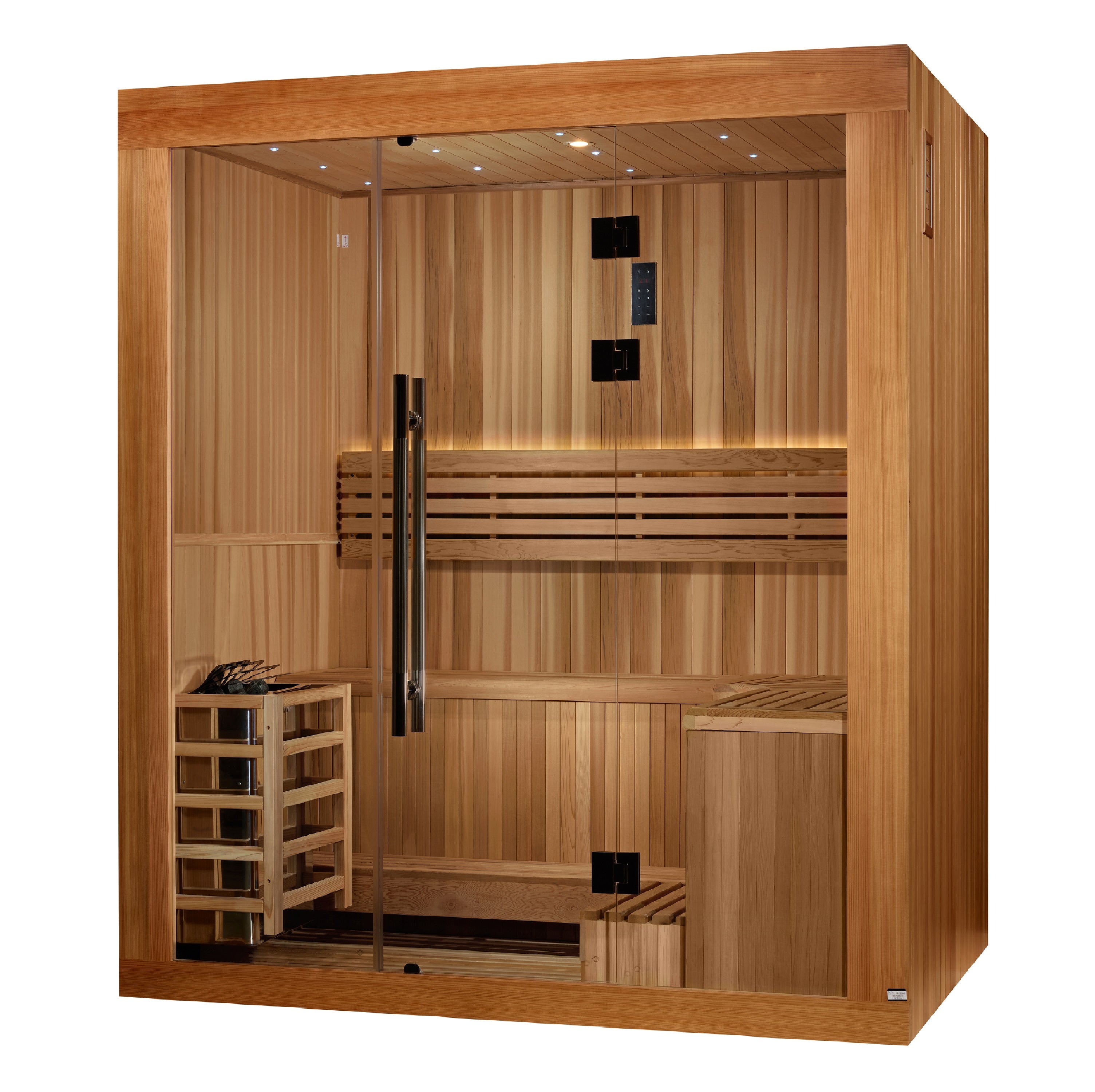 Golden Designs 2025 Updated Copenhagen 3 Person Traditional Sauna (GDI-7389-02)