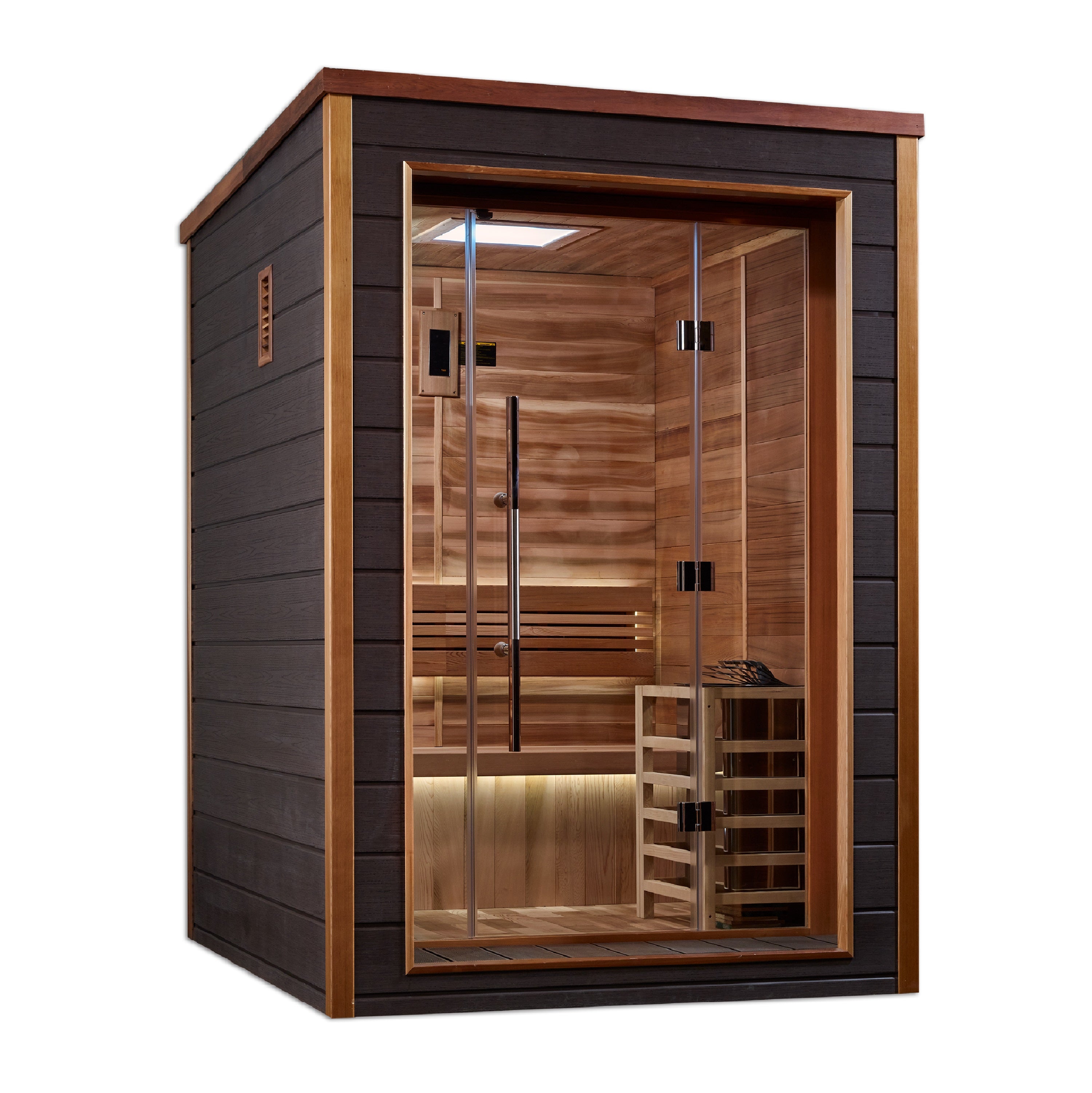Golden Designs Narvik 2 Person Outdoor-Indoor Traditional Sauna (GDI-8202-01)