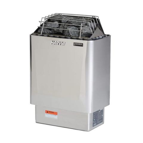 Harvia KIP80B KIP Series 8kW Stainless Steel Sauna Heater, Built-In Controls, 240V / 1PH
