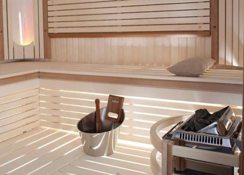 Harvia Topclass Series 6kW Stainless Steel Sauna Heater at 240V 1PH with Built-In Time and Temperature Controls