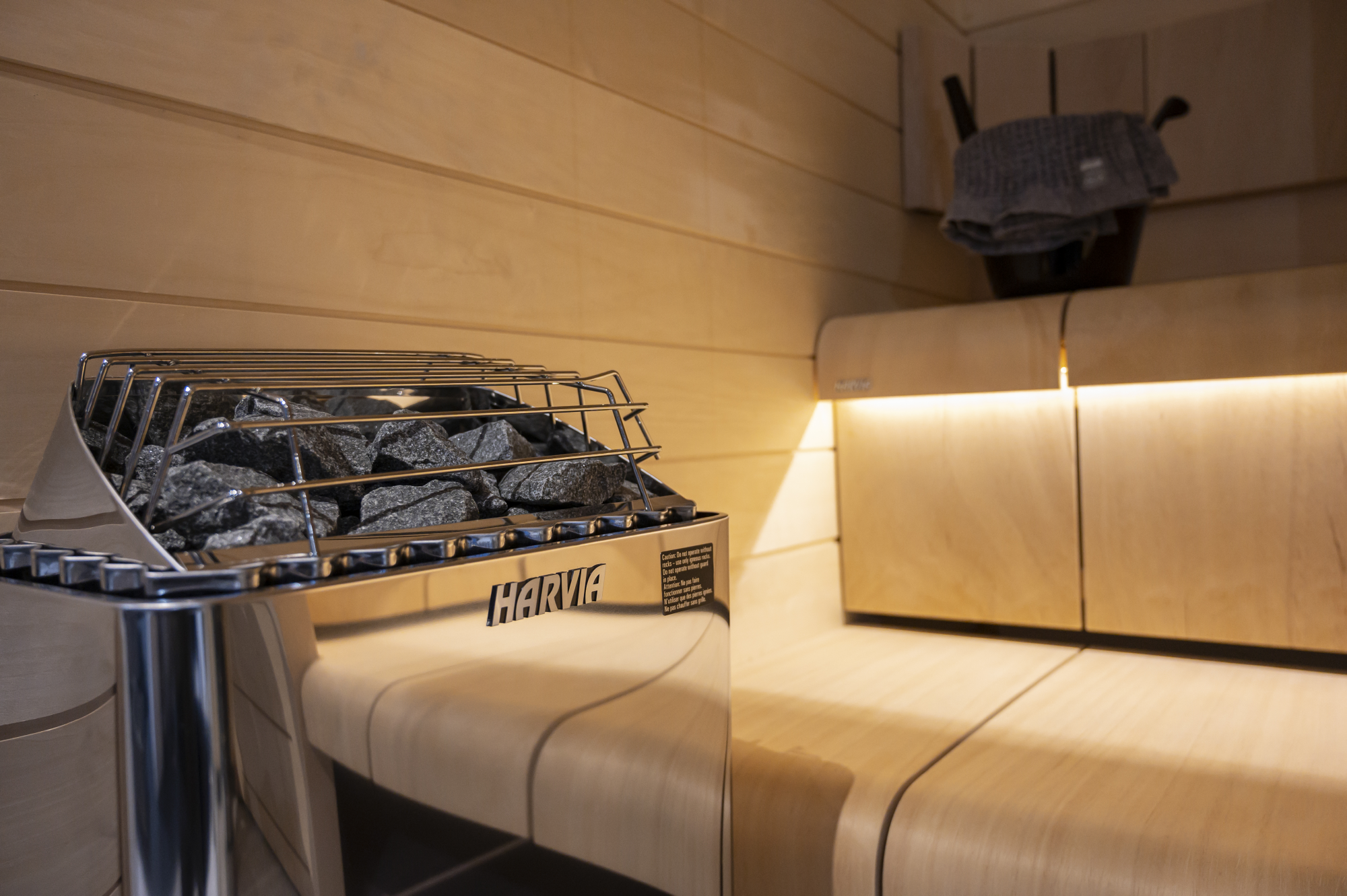Harvia Kip Series 4.5kW Stainless Steel Sauna Heater at 208V 3PH