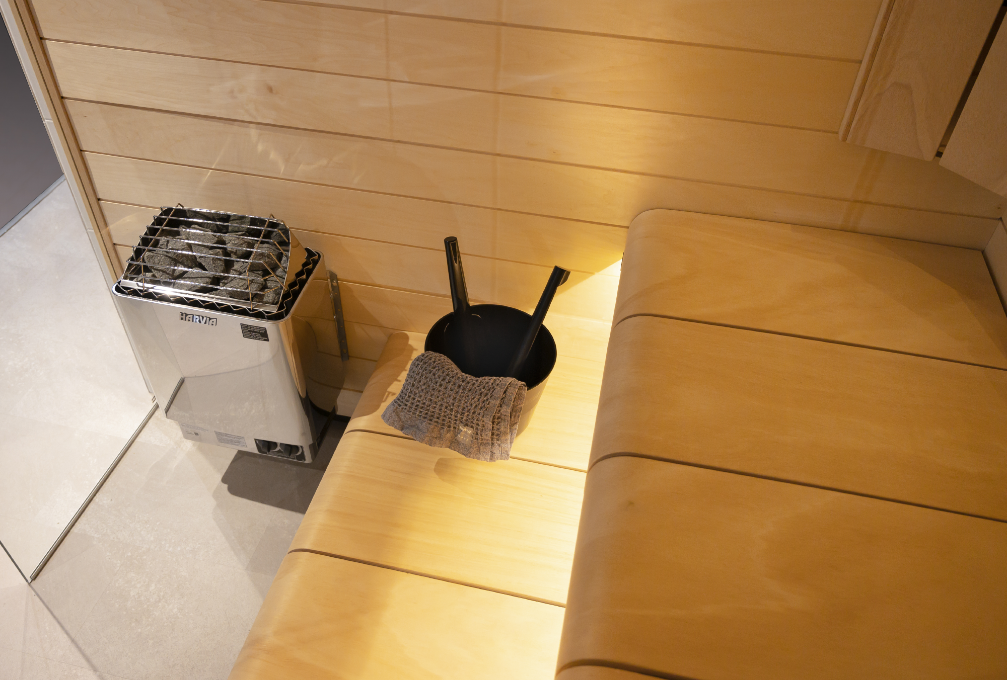 Harvia Kip Series 4.5kW Stainless Steel Sauna Heater at 208V 3PH