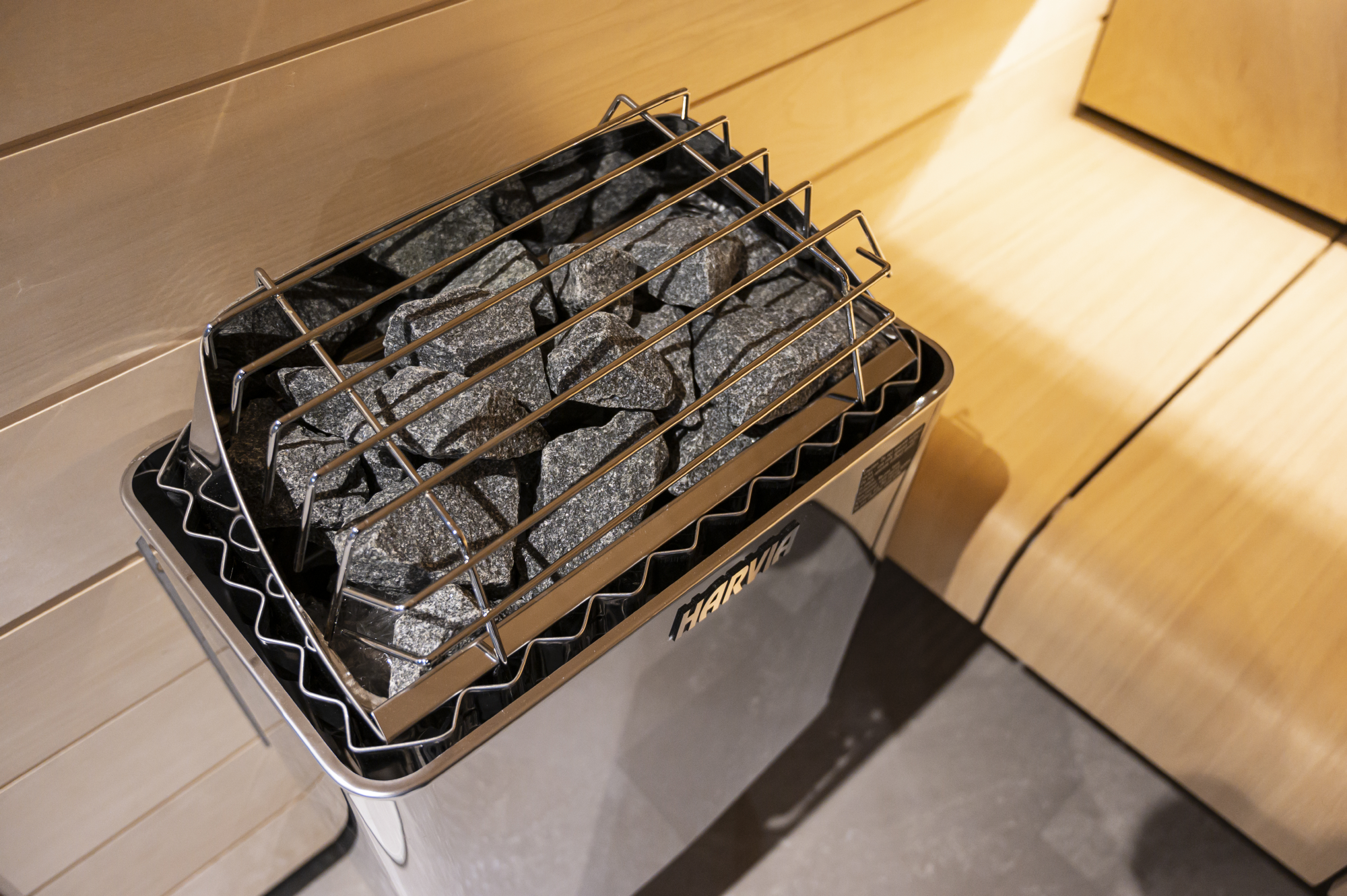 Harvia Kip Series 4.5kW Stainless Steel Sauna Heater at 208V 3PH