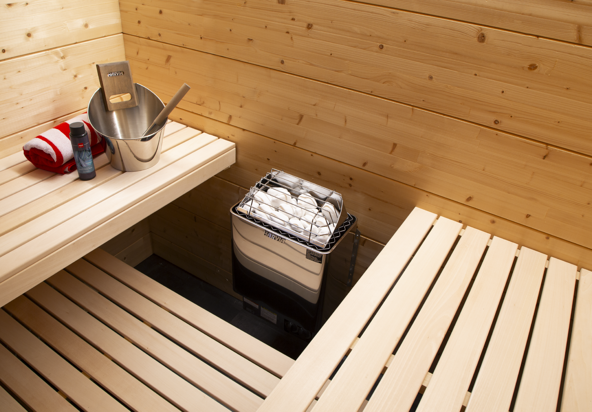 Harvia Kip Series 4.5kW Stainless Steel Sauna Heater at 208V 3PH