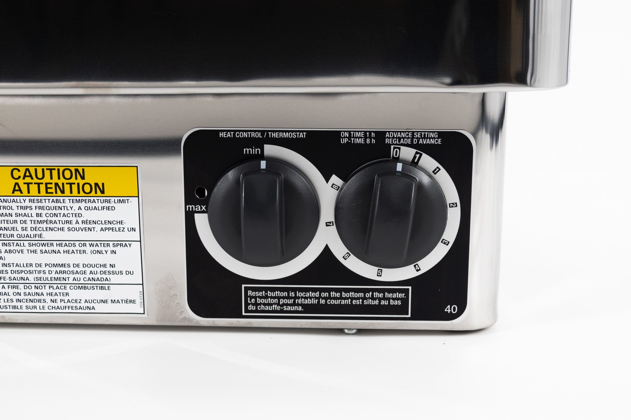 Harvia Kip Series 4.5kW Stainless Steel Sauna Heater at 208V 3PH