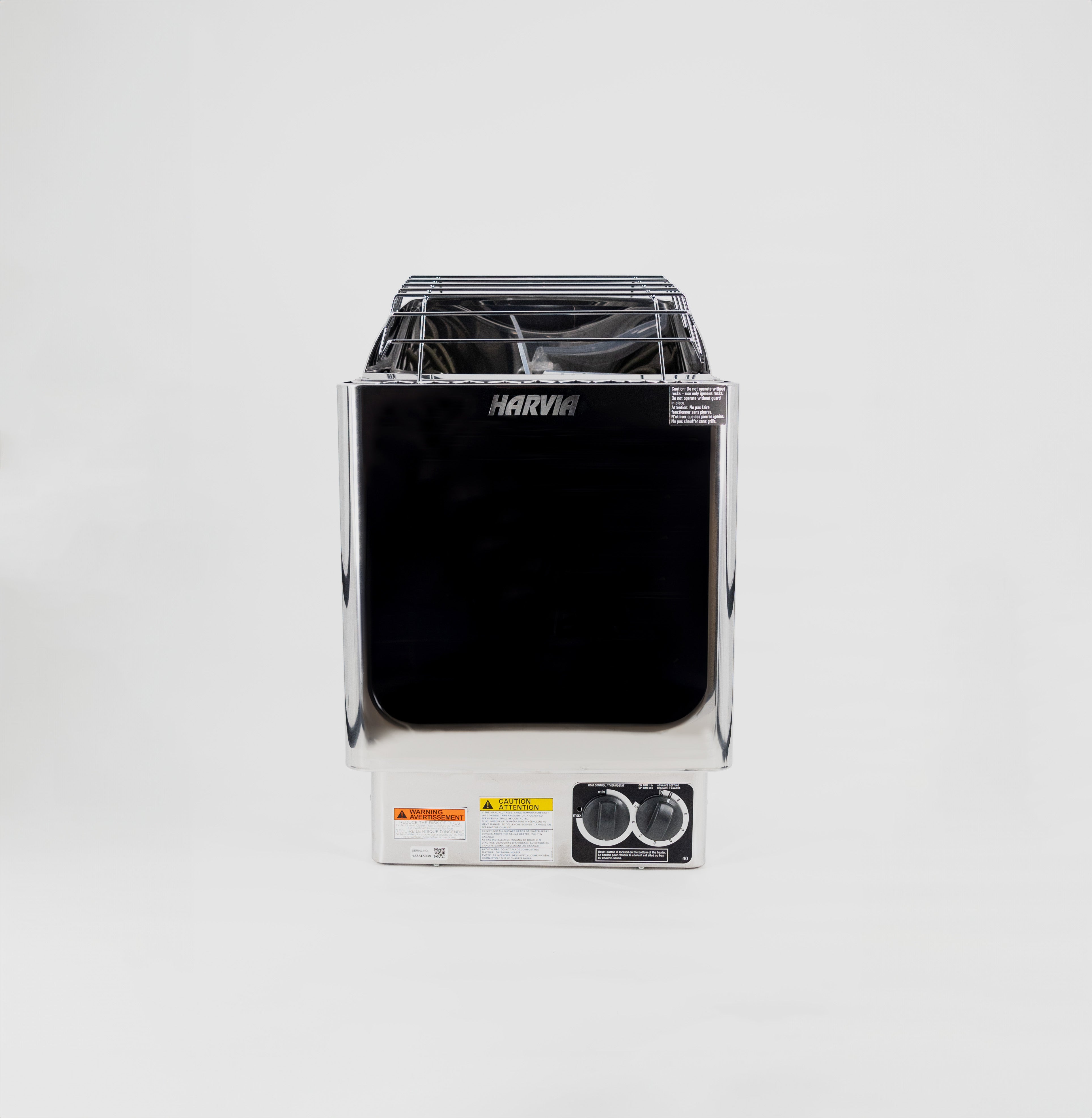 Harvia Kip Series 4.5kW Stainless Steel Sauna Heater at 208V 3PH