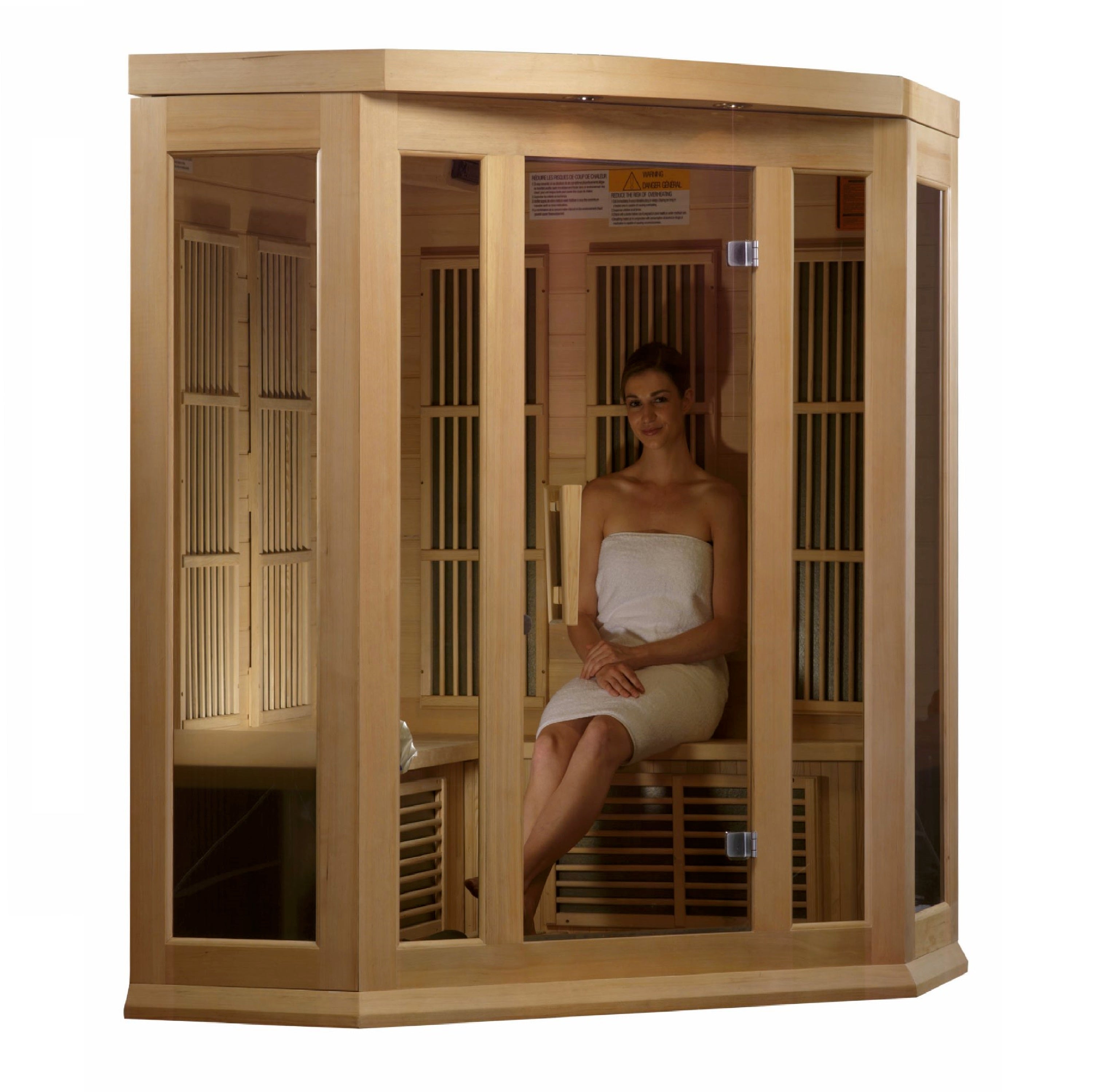Golden Designs Maxxus 3 Person Low EMF FAR IR Sauna (MX-K356-01)