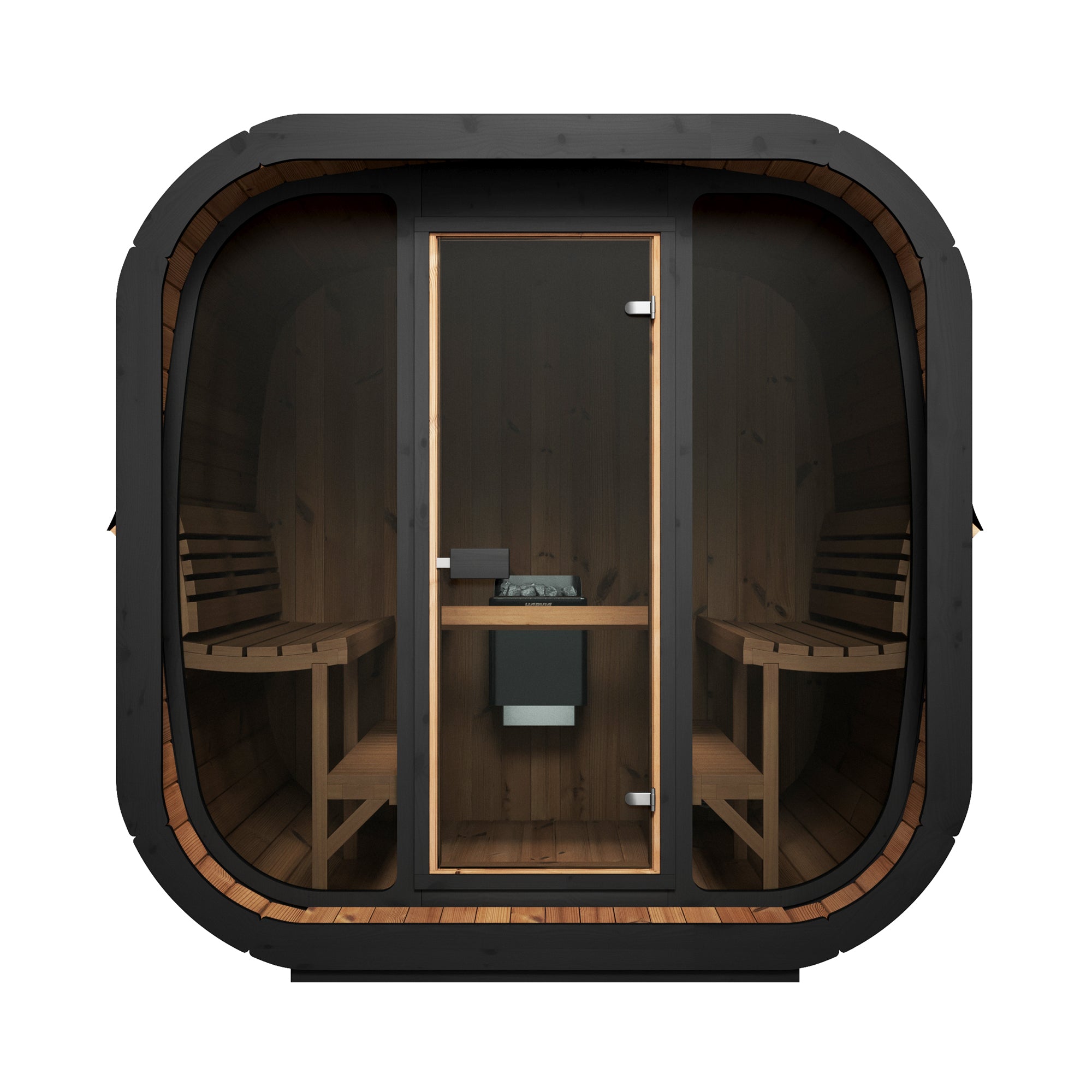 SaunaLife Model CL7G 6 Person Cube-Series Outdoor Sauna Kit