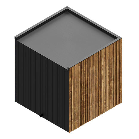 ThermaSol Spectra Sauna Cabin | Outdoor Sauna, Dark Grey Glass with Virta 8kW Heater & CX45 Digital Control