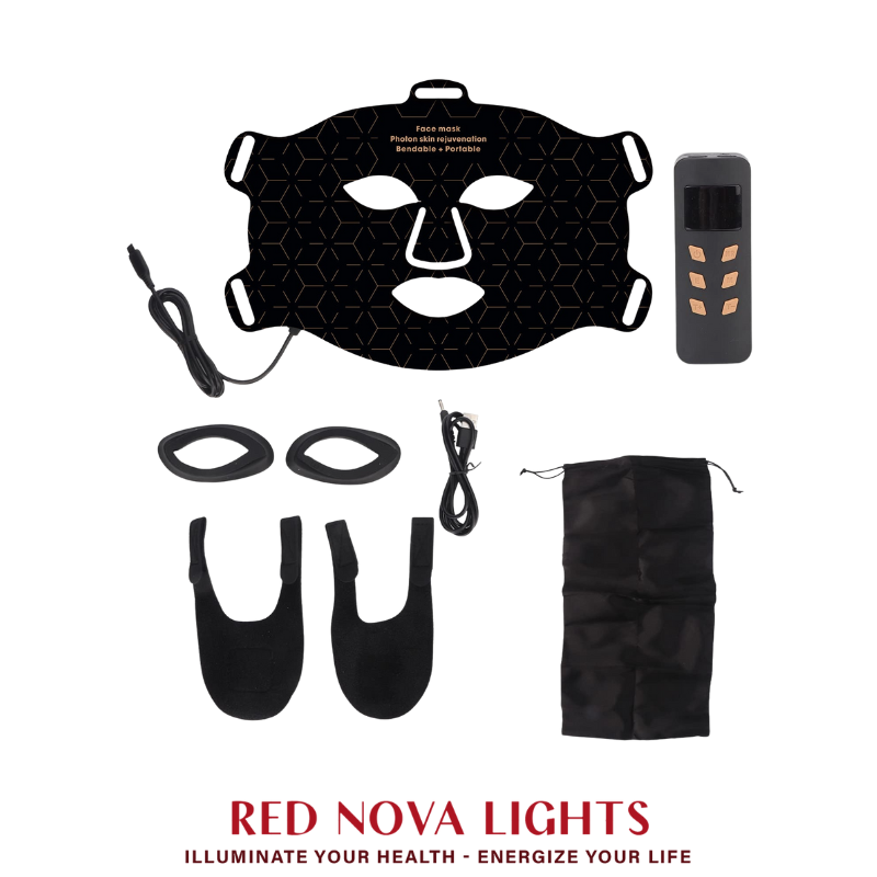 Red Light Therapy Face Mask β LED Skin Rejuvenation Mask with Red, Blue, Yellow + NIR (460β850nm)