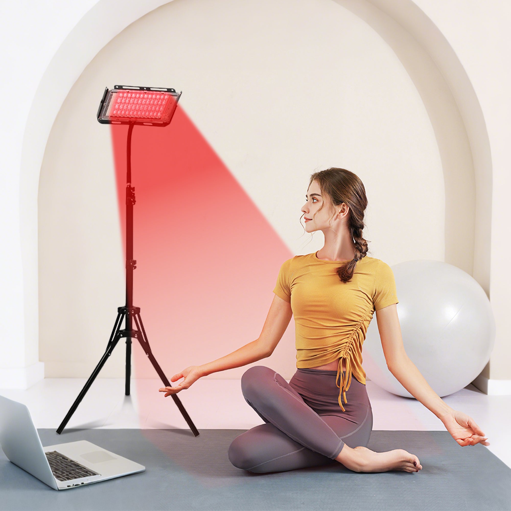 Red and Infrared Light Therapy Lamp(Panel)With Stand