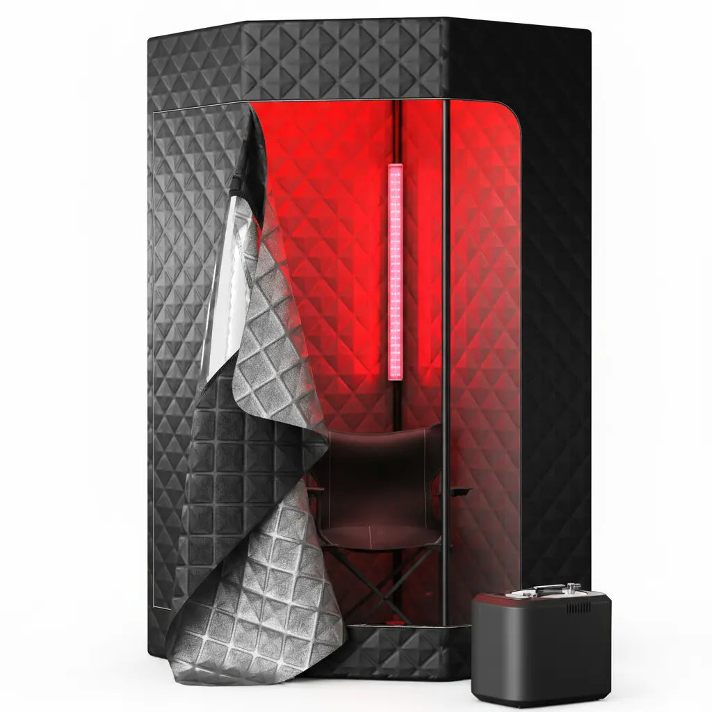 GlowSteamâ„¢ Red Light Portable Steam Sauna