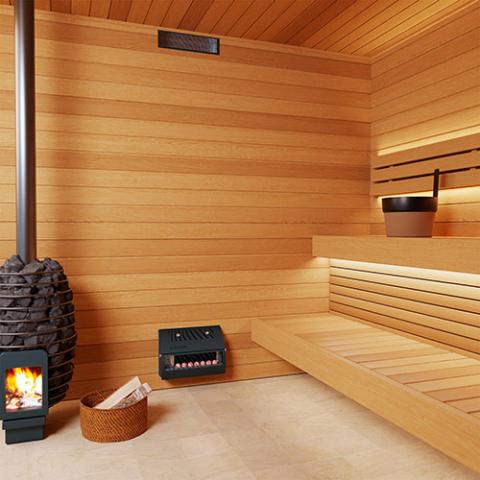 Saunum AirSolo In-Wall Sauna Temperature & Steam Equalizer
