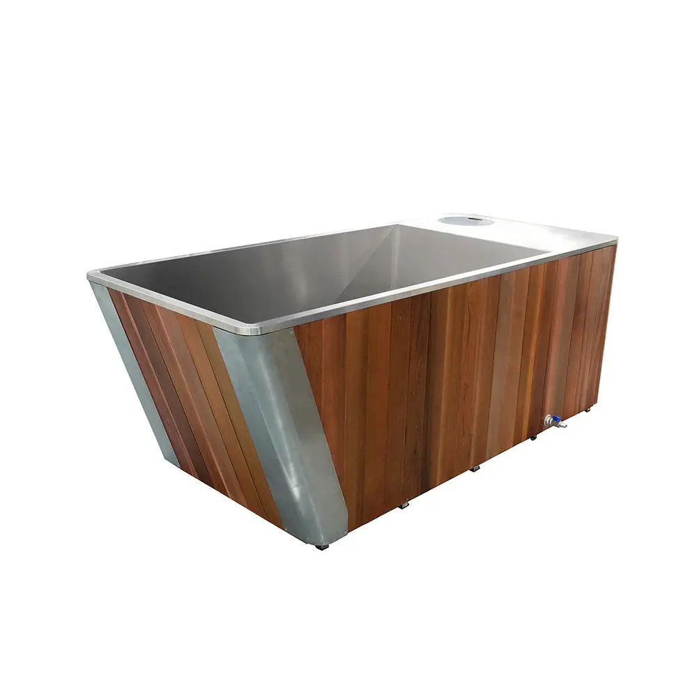Wooden All-in-One Ice Tub – Cold Plunge Bath with Chiller for Recovery & Wellness