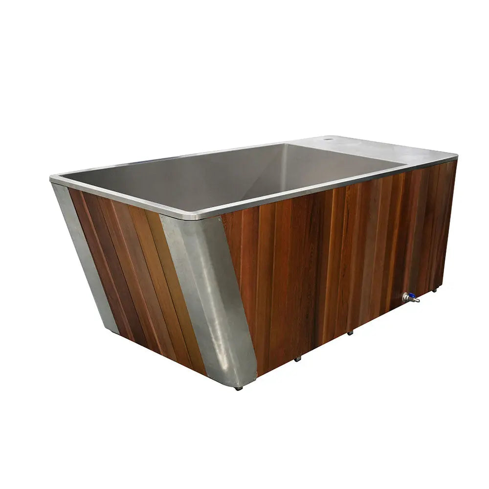 Wooden All-in-One Ice Tub – Cold Plunge Bath with Chiller for Recovery & Wellness