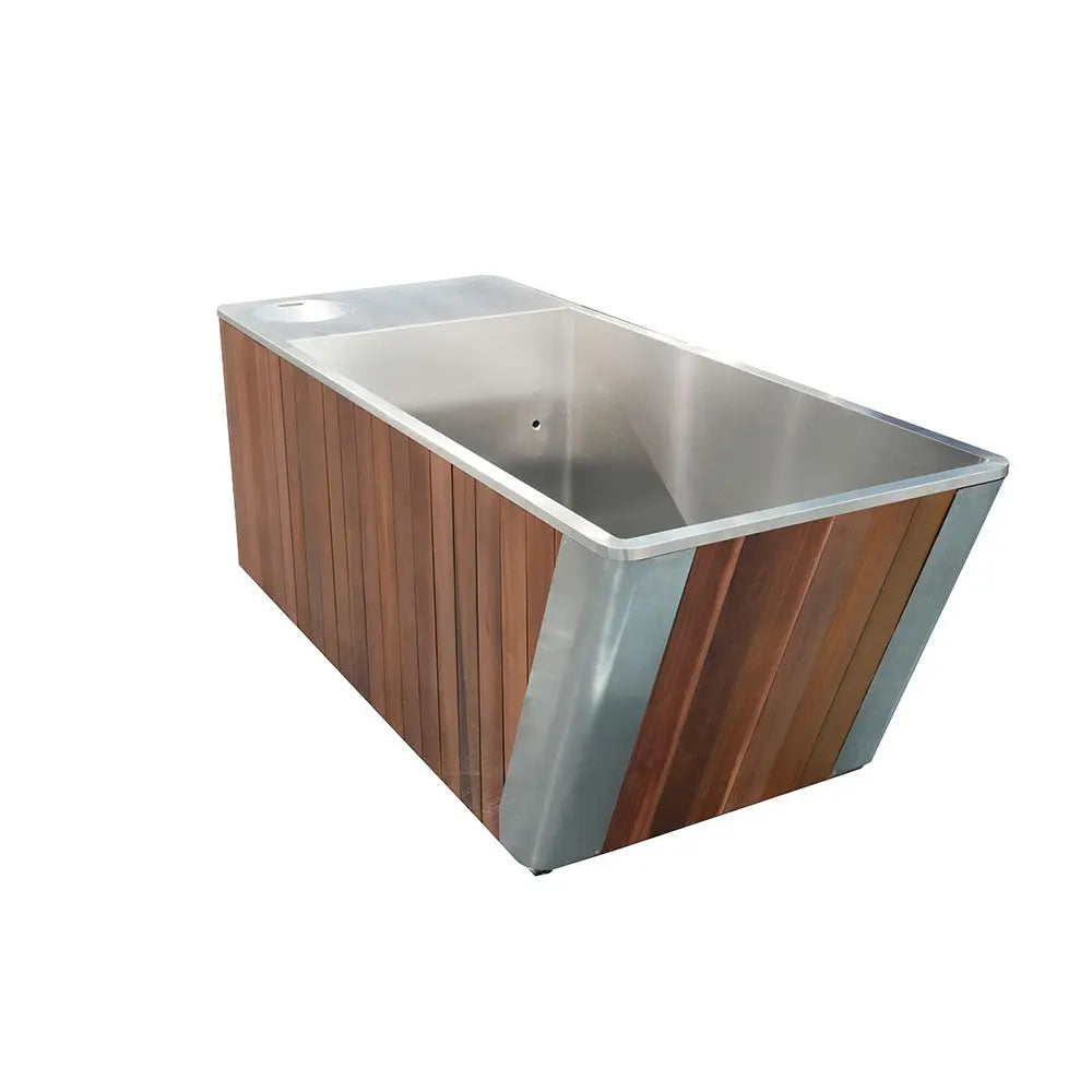Wooden All-in-One Ice Tub – Cold Plunge Bath with Chiller for Recovery & Wellness