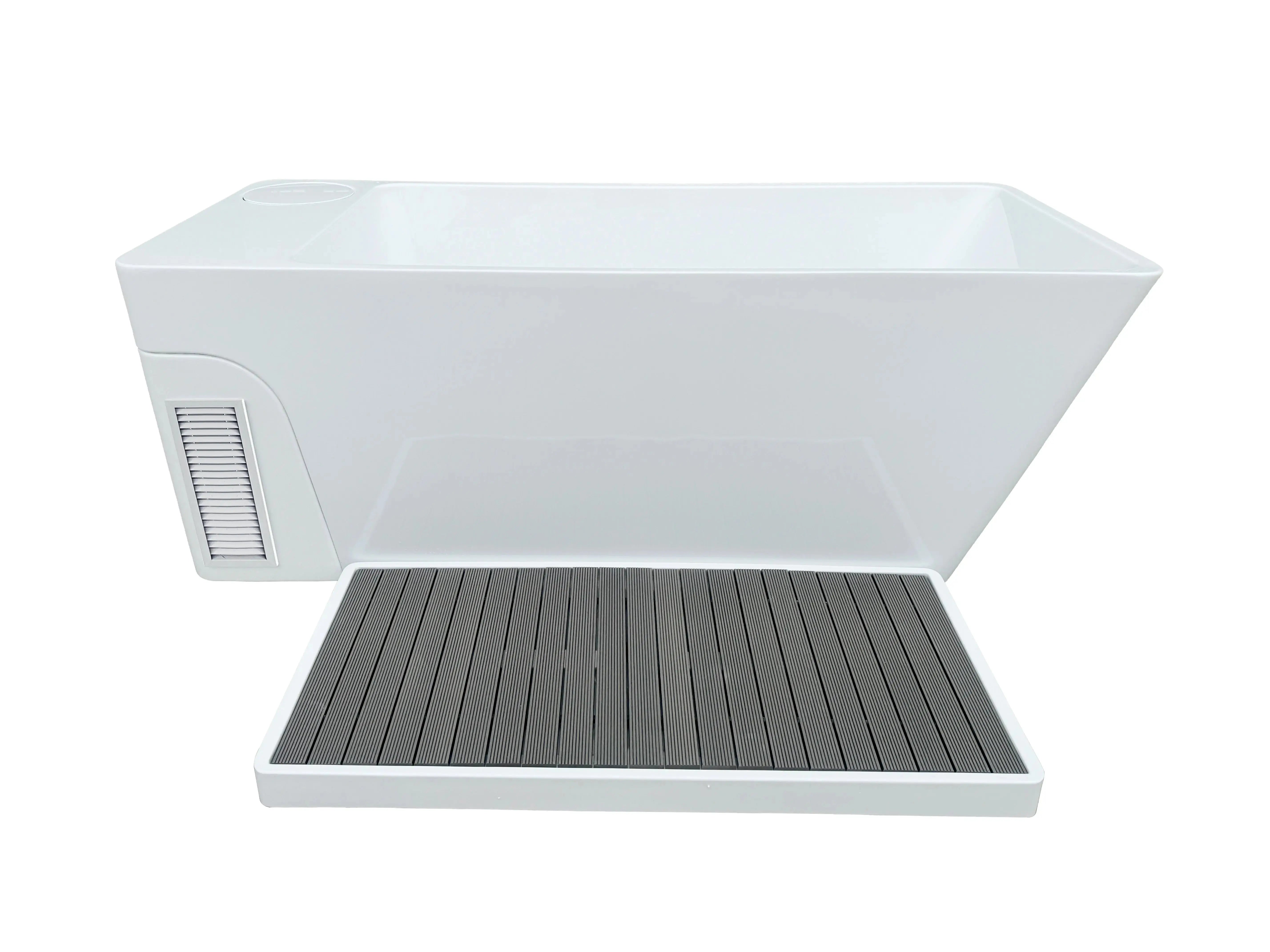 Anyi Acrylic ICE TUB – Single Person Cold Plunge Tub with Ice Bath Chiller for Recovery & Wellness