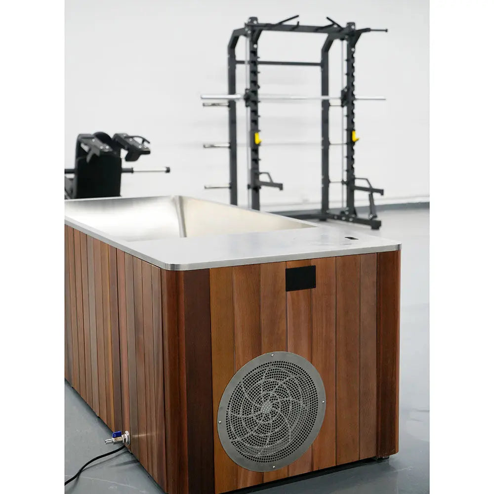 Wooden All-in-One Ice Tub – Cold Plunge Bath with Chiller for Recovery & Wellness