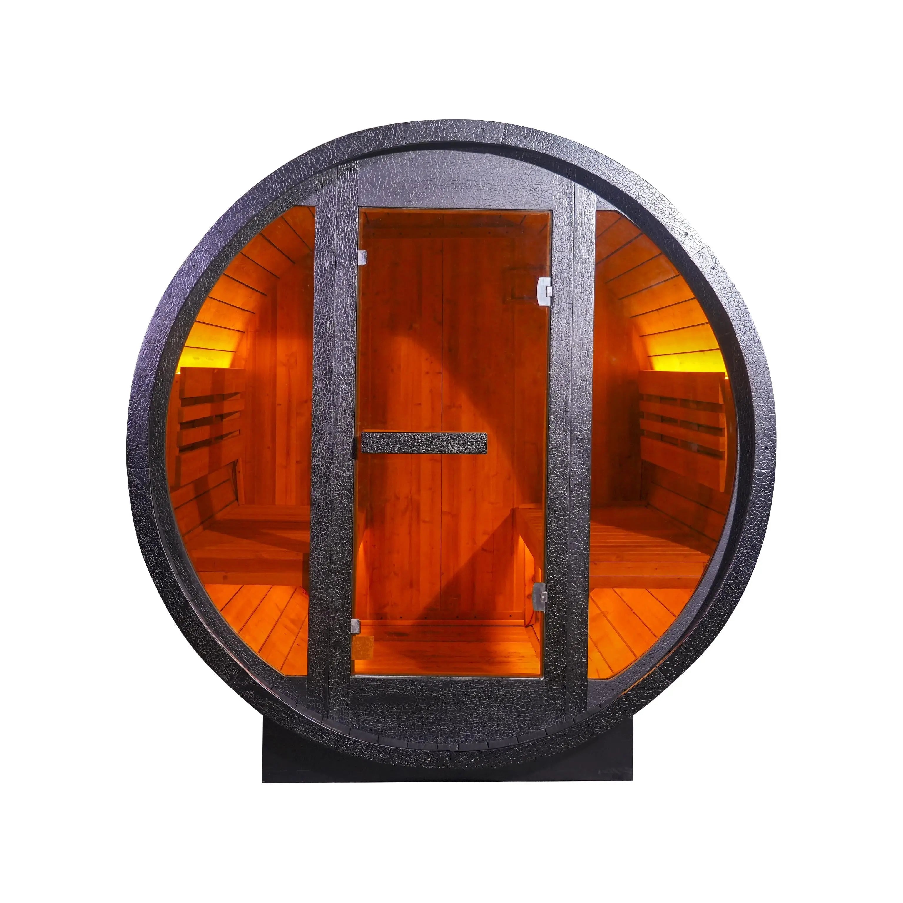 Anyi-6 Outdoor Sauna – Carbonized Spruce Wood | Durable 2-Person Home Wellness