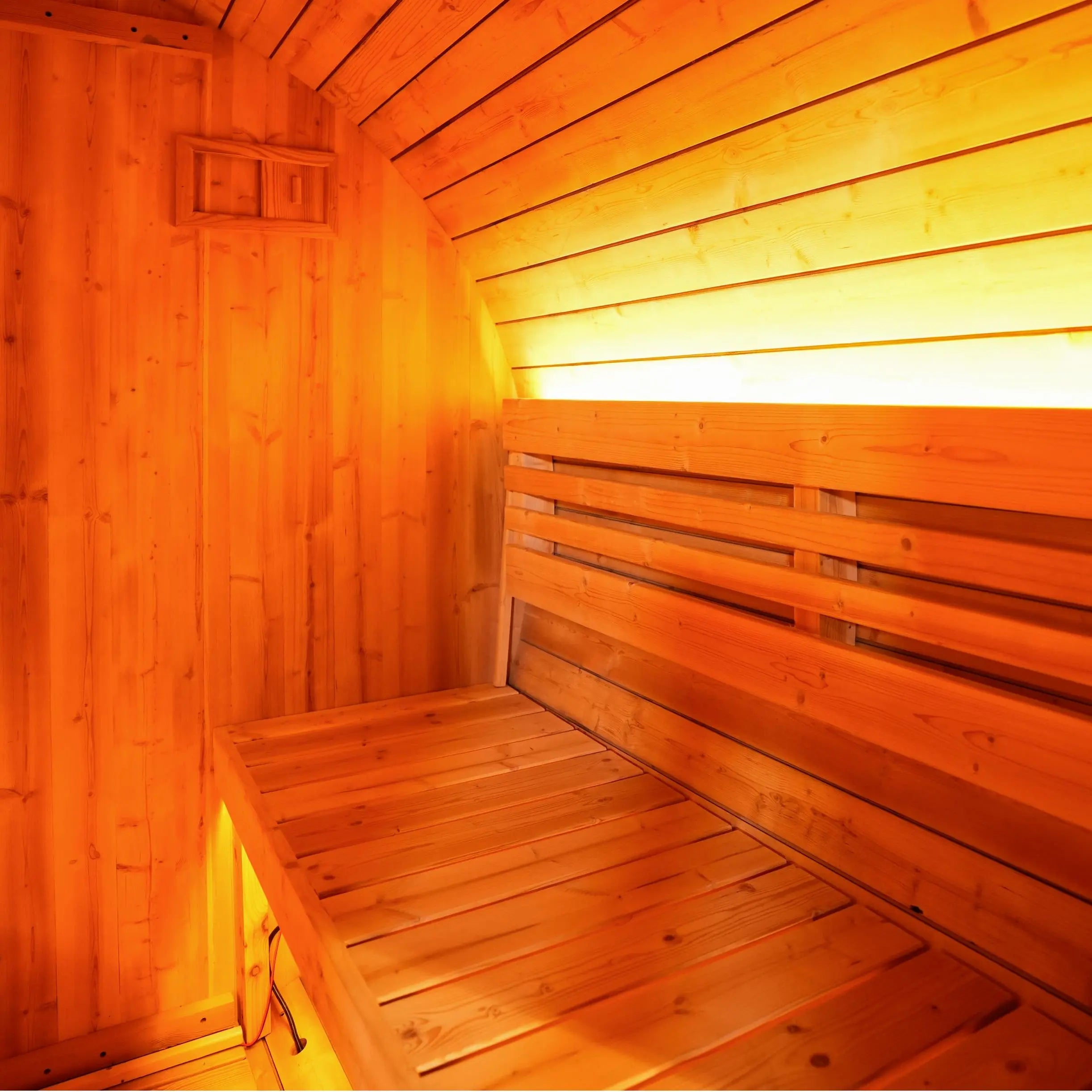 Anyi-6 Outdoor Sauna – Carbonized Spruce Wood | Durable 2-Person Home Wellness