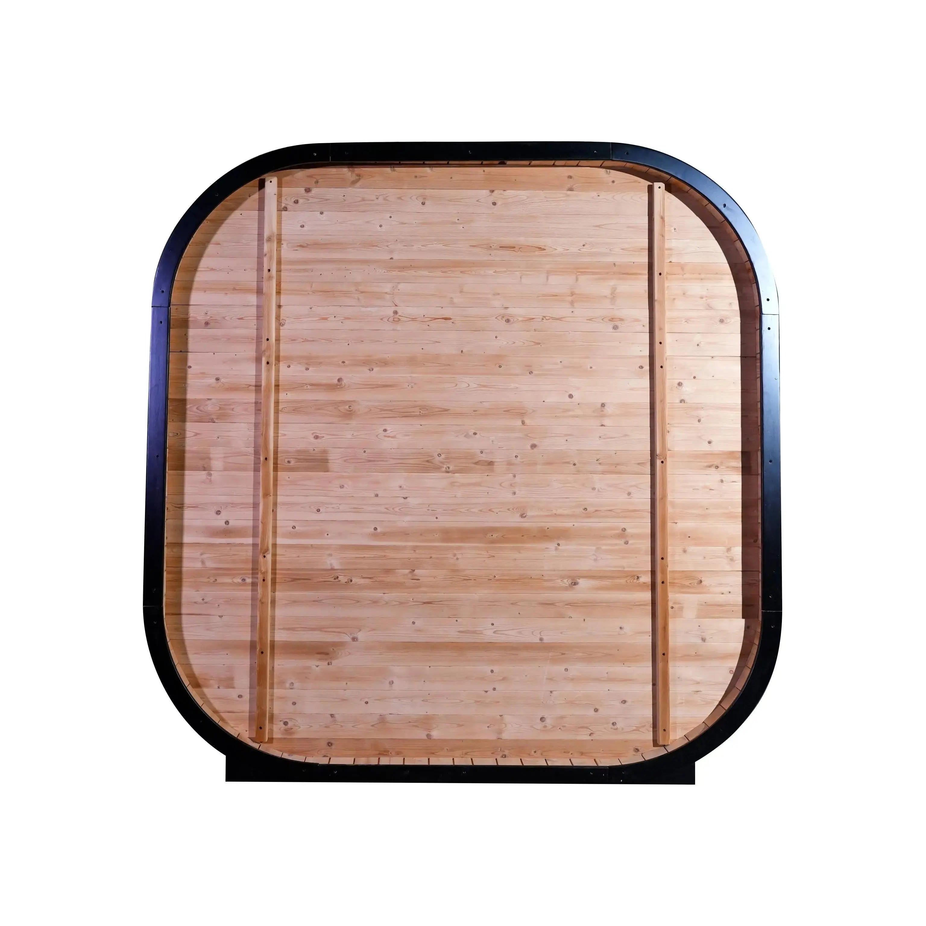 Anyi-9 Square Infrared Sauna – Carbonized Spruce
