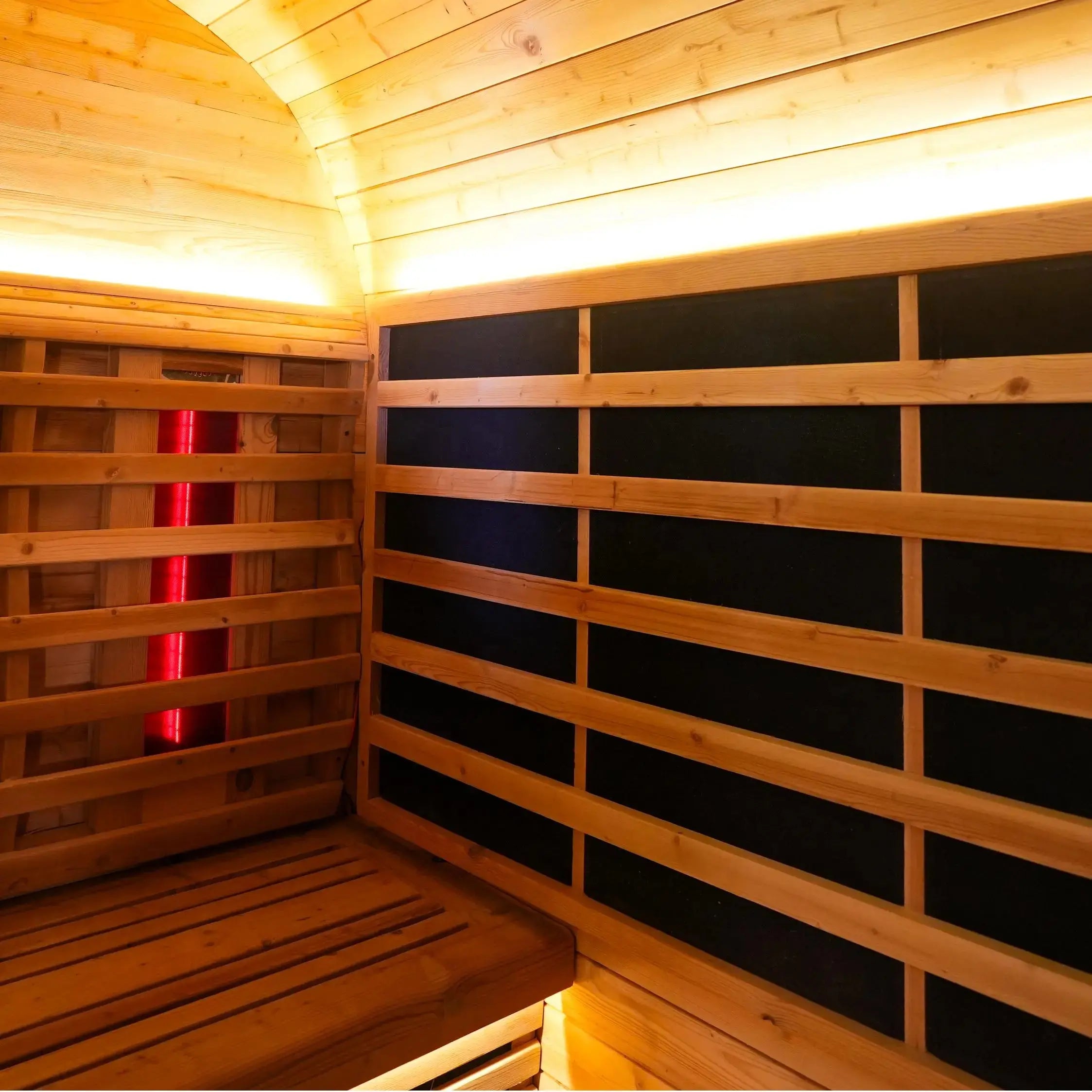 Anyi-9 Square Infrared Sauna – Carbonized Spruce