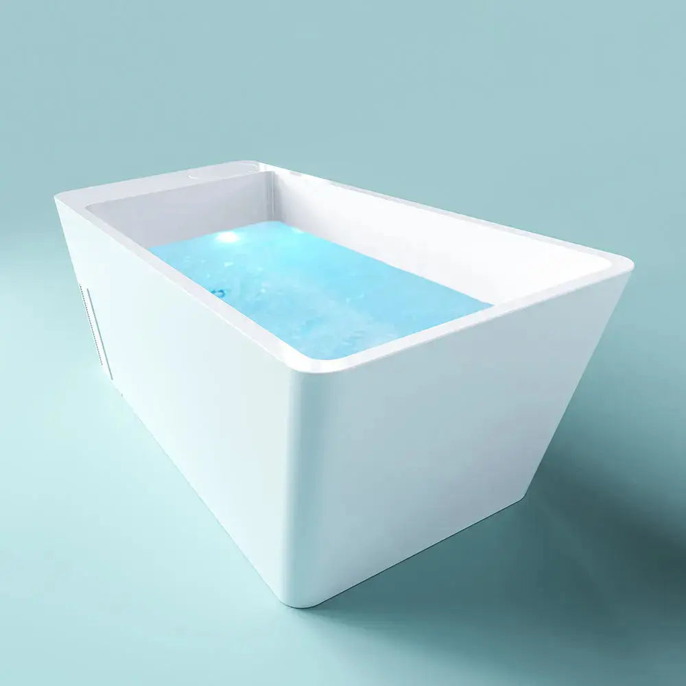 Anyi Acrylic ICE TUB – Single Person Cold Plunge Tub with Ice Bath Chiller for Recovery & Wellness