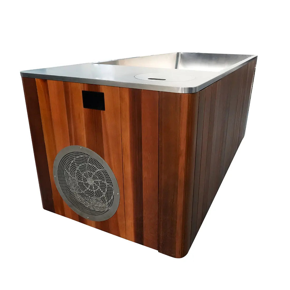 Wooden All-in-One Ice Tub – Cold Plunge Bath with Chiller for Recovery & Wellness