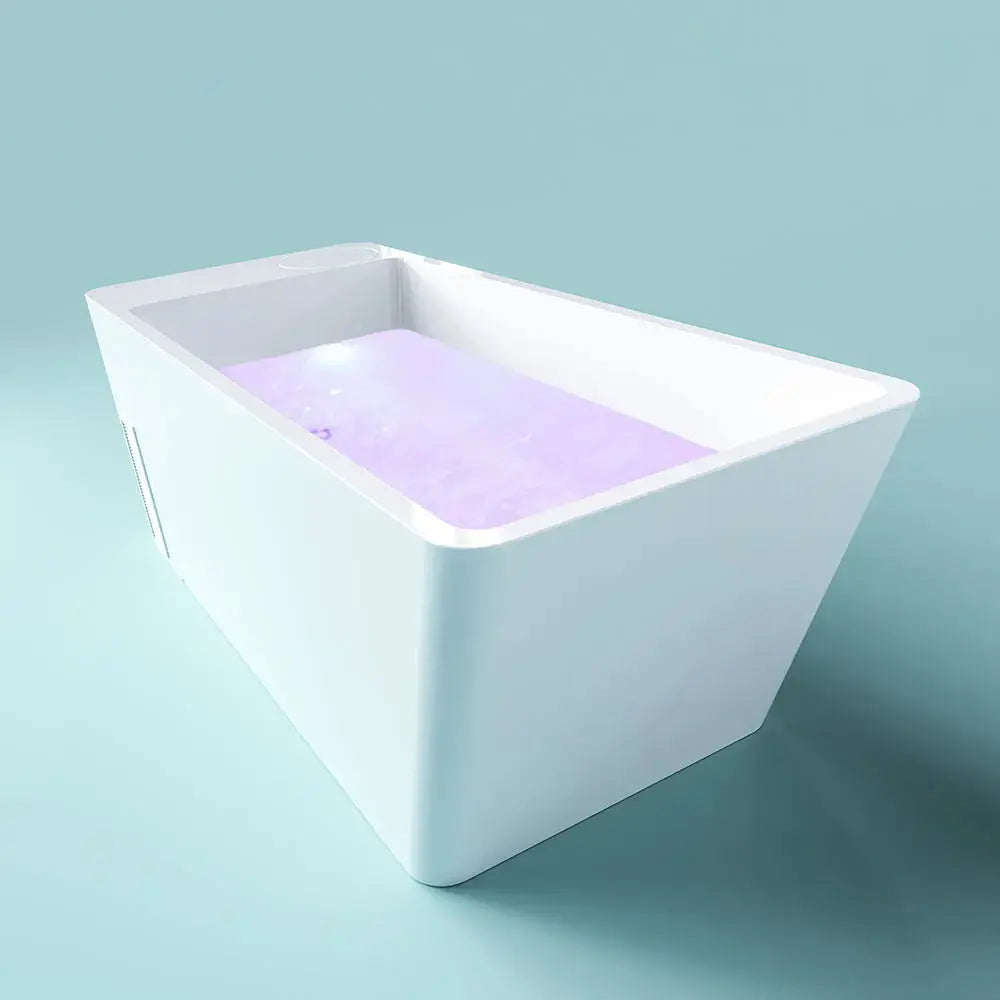 Anyi Acrylic ICE TUB – Single Person Cold Plunge Tub with Ice Bath Chiller for Recovery & Wellness