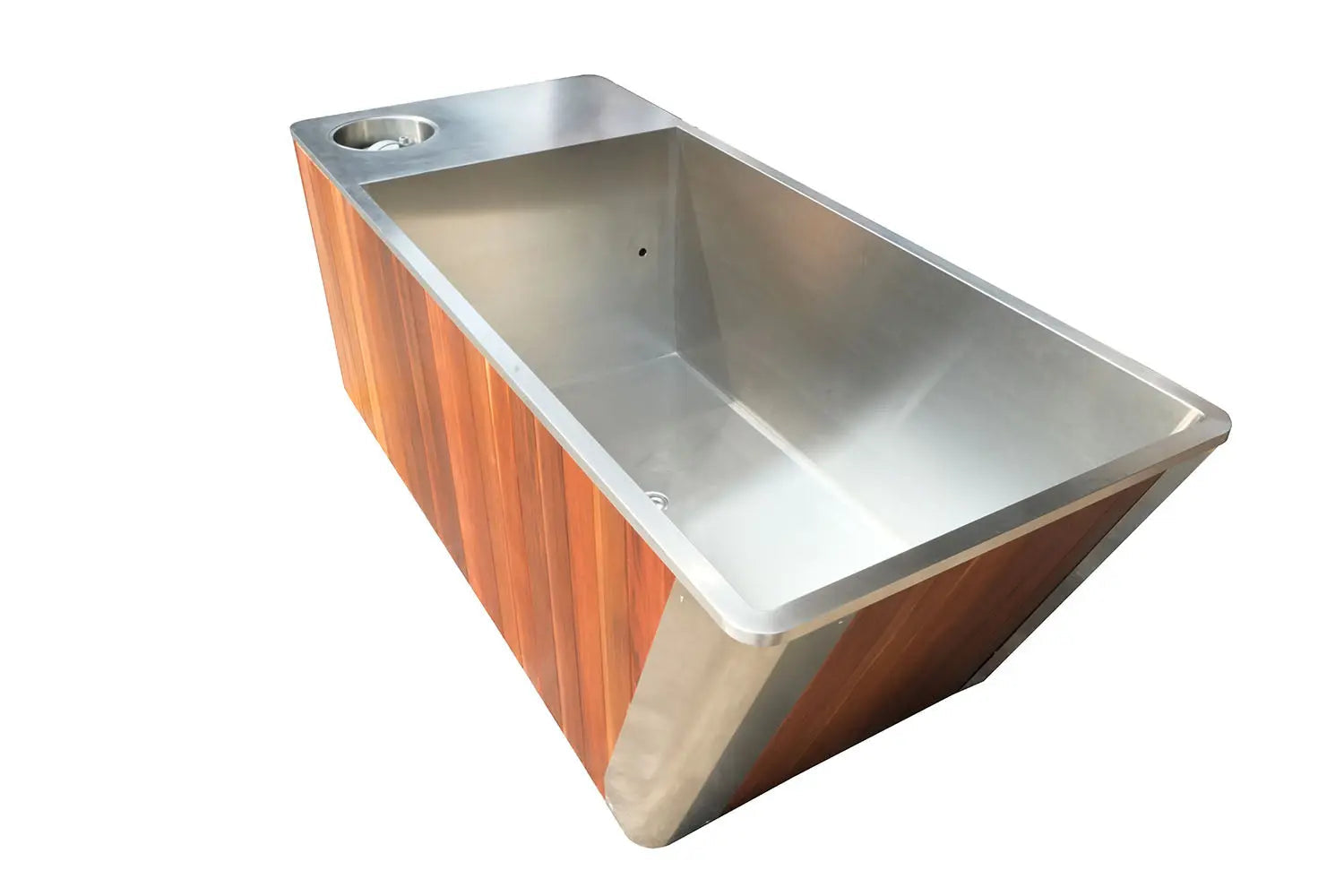 Wooden All-in-One Ice Tub – Cold Plunge Bath with Chiller for Recovery & Wellness