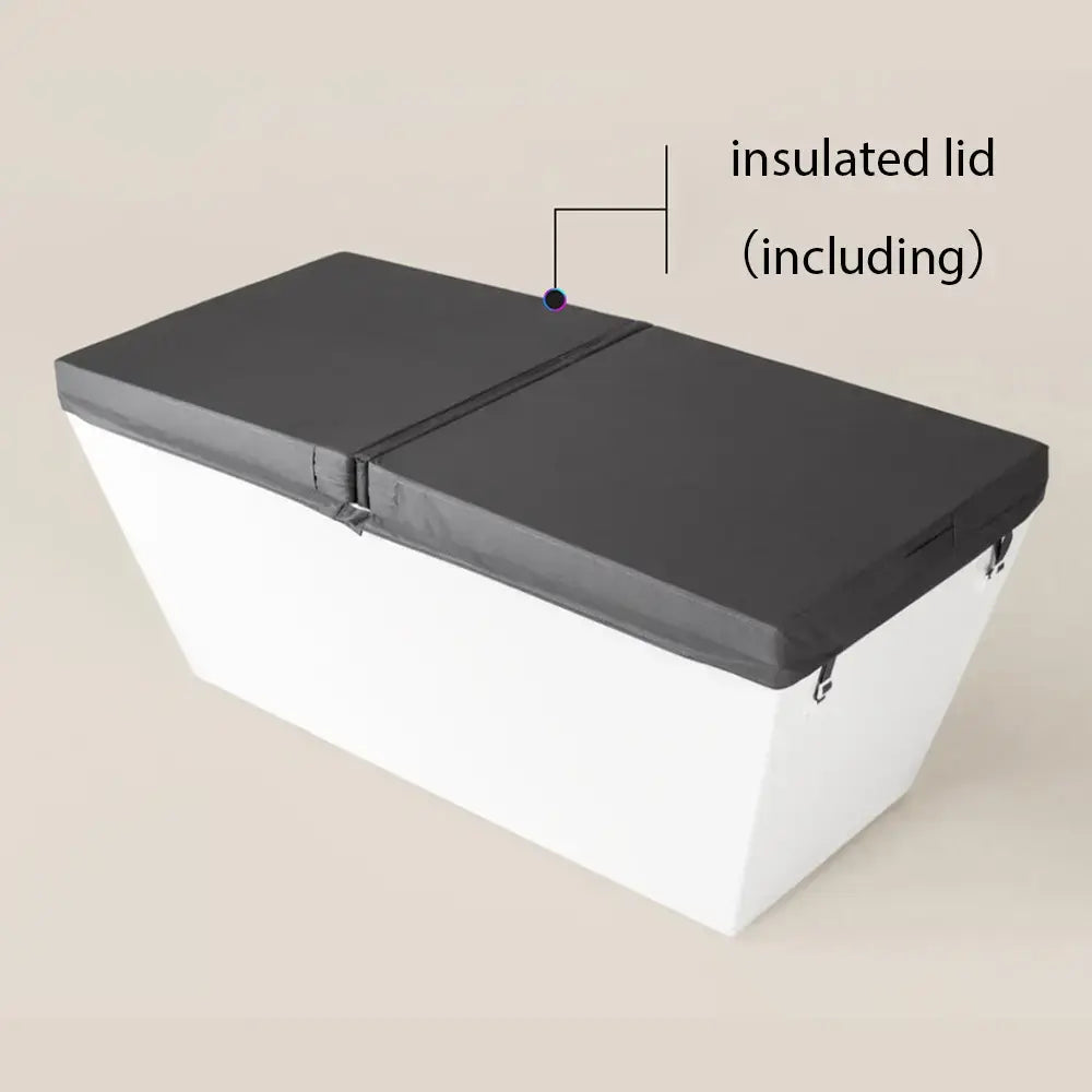 ICE TUB – Rectangular Acrylic Cold Plunge Tub with Chiller for Recovery & Thermal Contrast Therapy