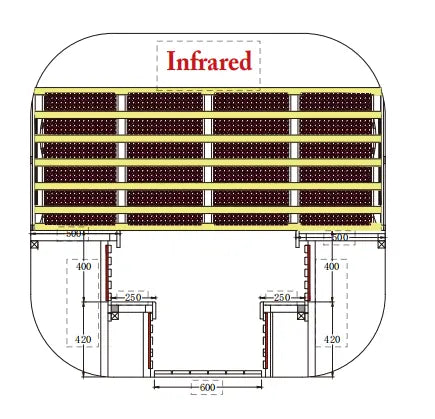 Model Anyi-8 Square Infrared Sauna