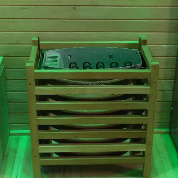 Outdoor Black Square Sauna – Traditional Steam Sauna (2–8 Person Multiple Sizes), 6kW Heater, Outdoor Home Spa