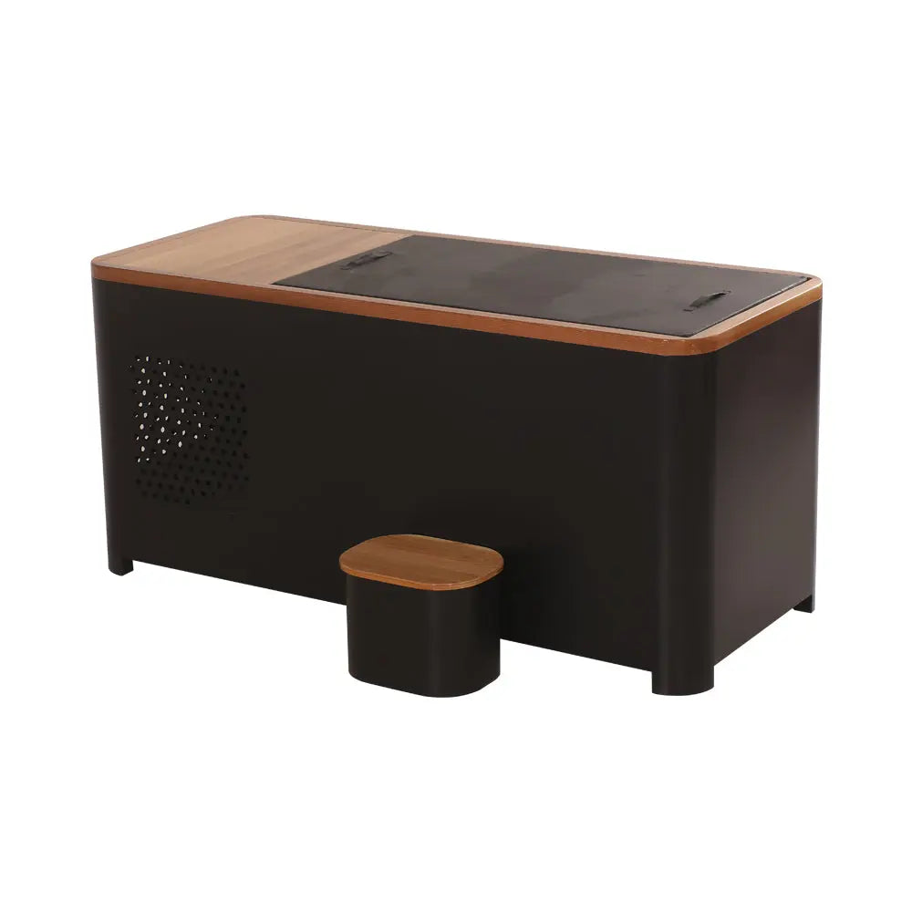 Black Rectangular Ice Tub – Outdoor Cold Plunge Recovery Bath