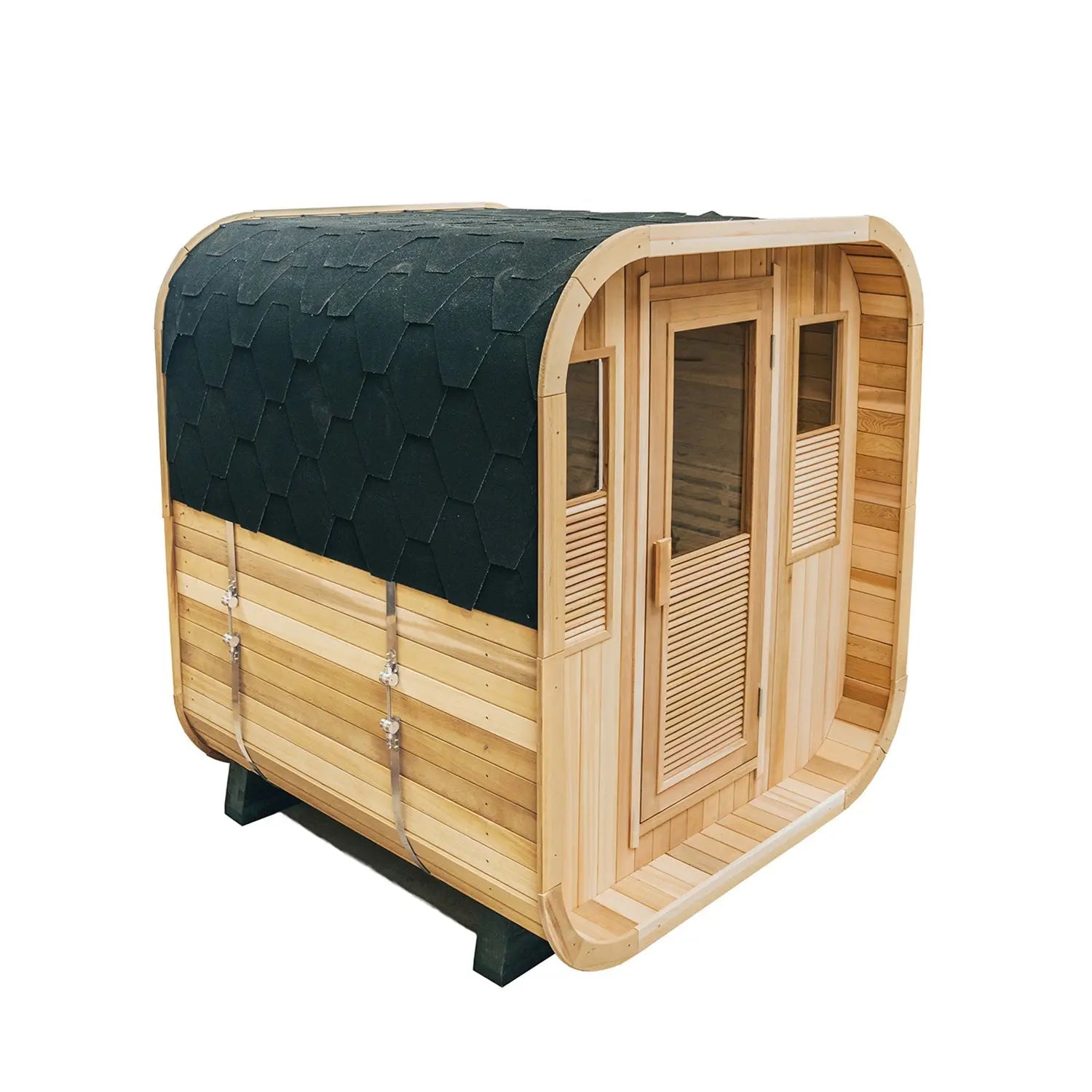 Anyi Red Cedar Outdoor Sauna – 4–6 Person Traditional Steam Sauna with 6kW Heater
